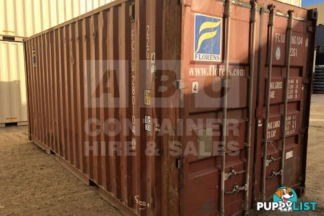20' STANDARD HEIGHT SHIPPING CONTAINER - in Toowoomba