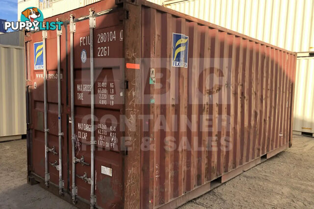 20' STANDARD HEIGHT SHIPPING CONTAINER - in Toowoomba