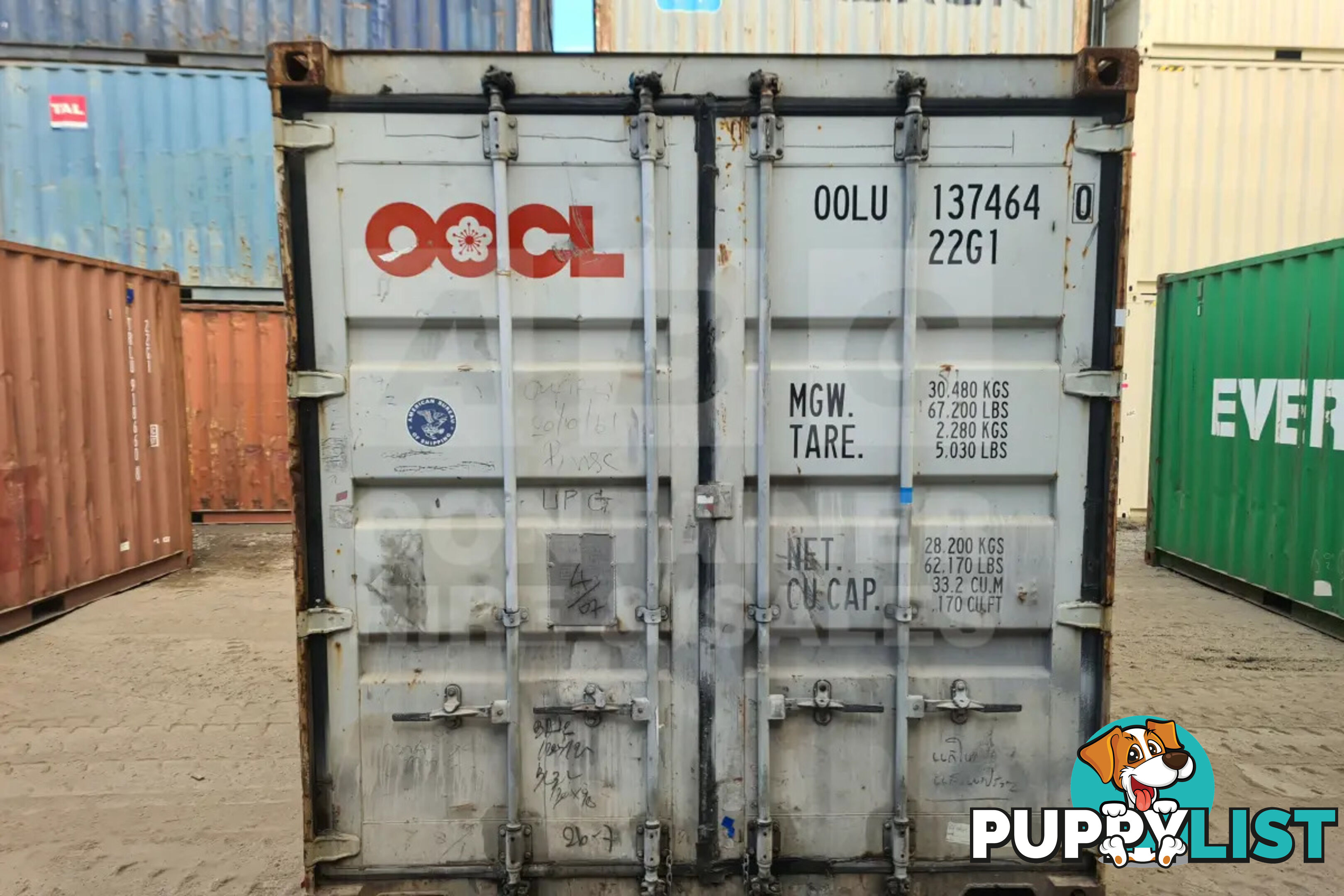 20' STANDARD HEIGHT SHIPPING CONTAINER