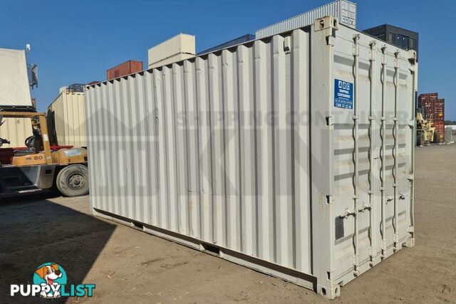 20' HIGH CUBE SHIPPING CONTAINER (WITH TIE RAILS) - in Brisbane