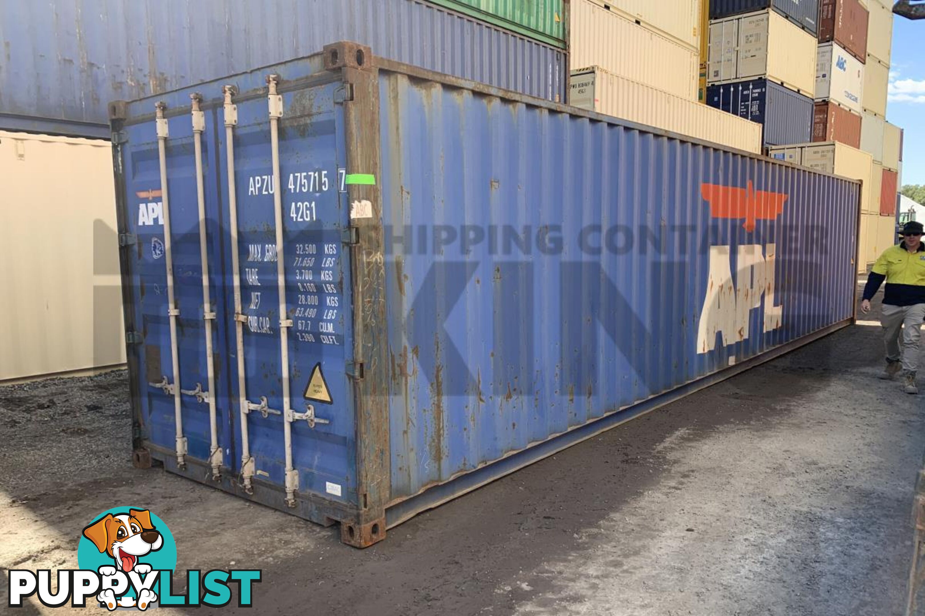 40' STANDARD HEIGHT SHIPPING CONTAINER