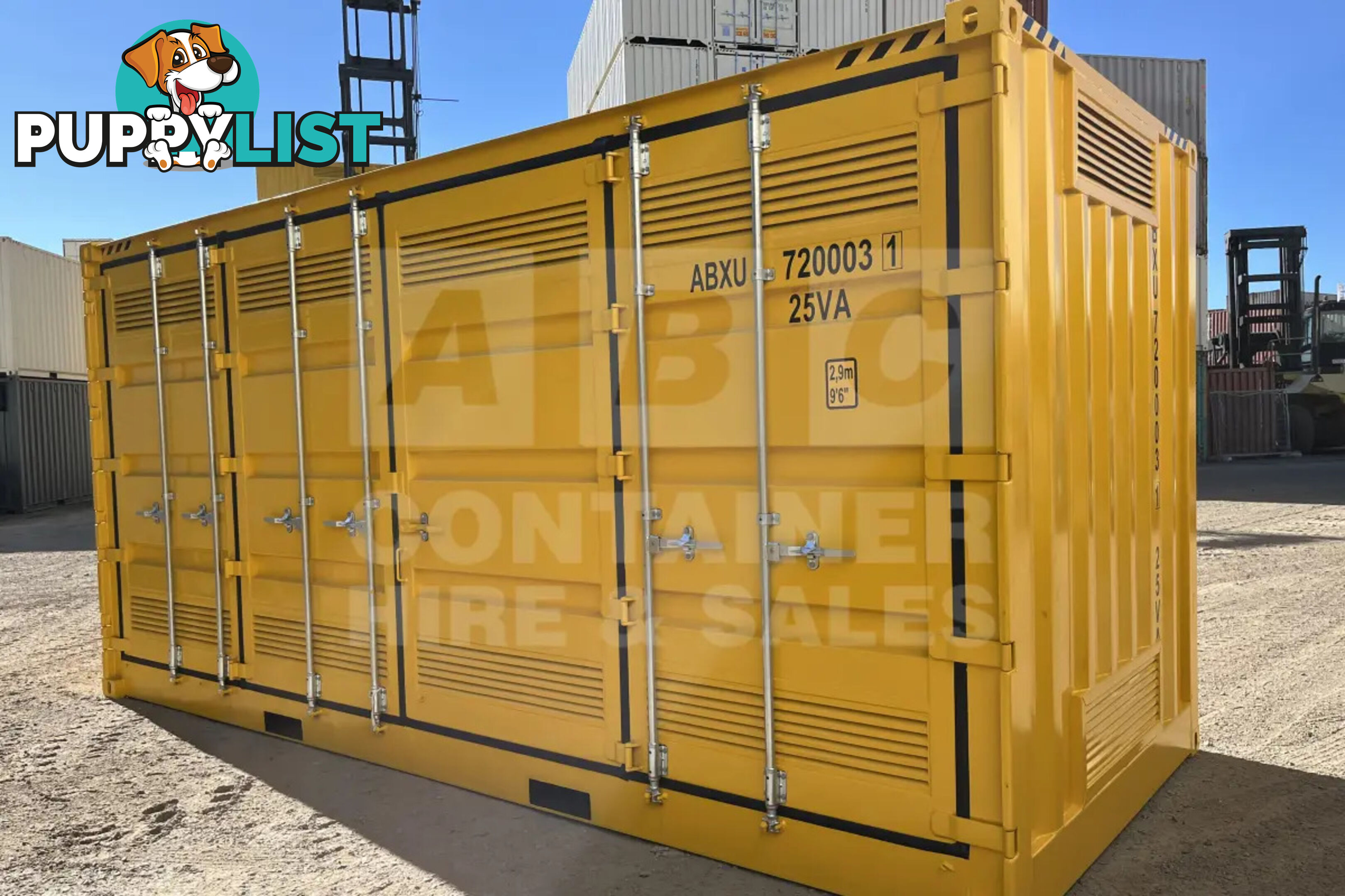 20' HIGH CUBE SIDE OPENING DANGEROUS GOODS SHIPPING CONTAINER