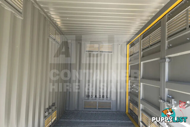20' HIGH CUBE SIDE OPENING DANGEROUS GOODS SHIPPING CONTAINER