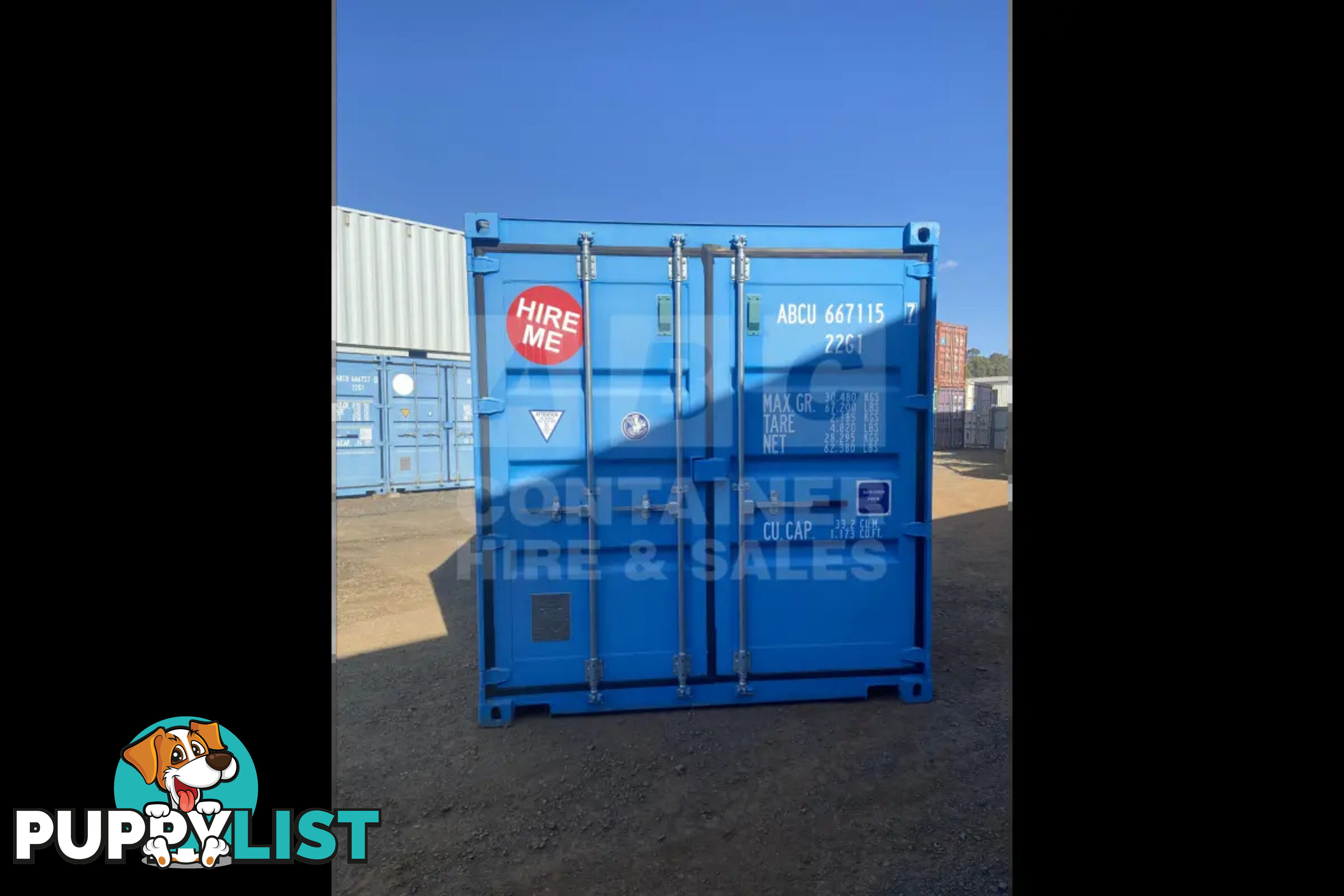 20' STANDARD HEIGHT SHIPPING CONTAINER - in Toowoomba