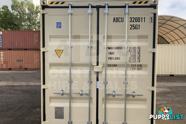 20' HIGH CUBE SHIPPING CONTAINER (WITH TIE RAILS)