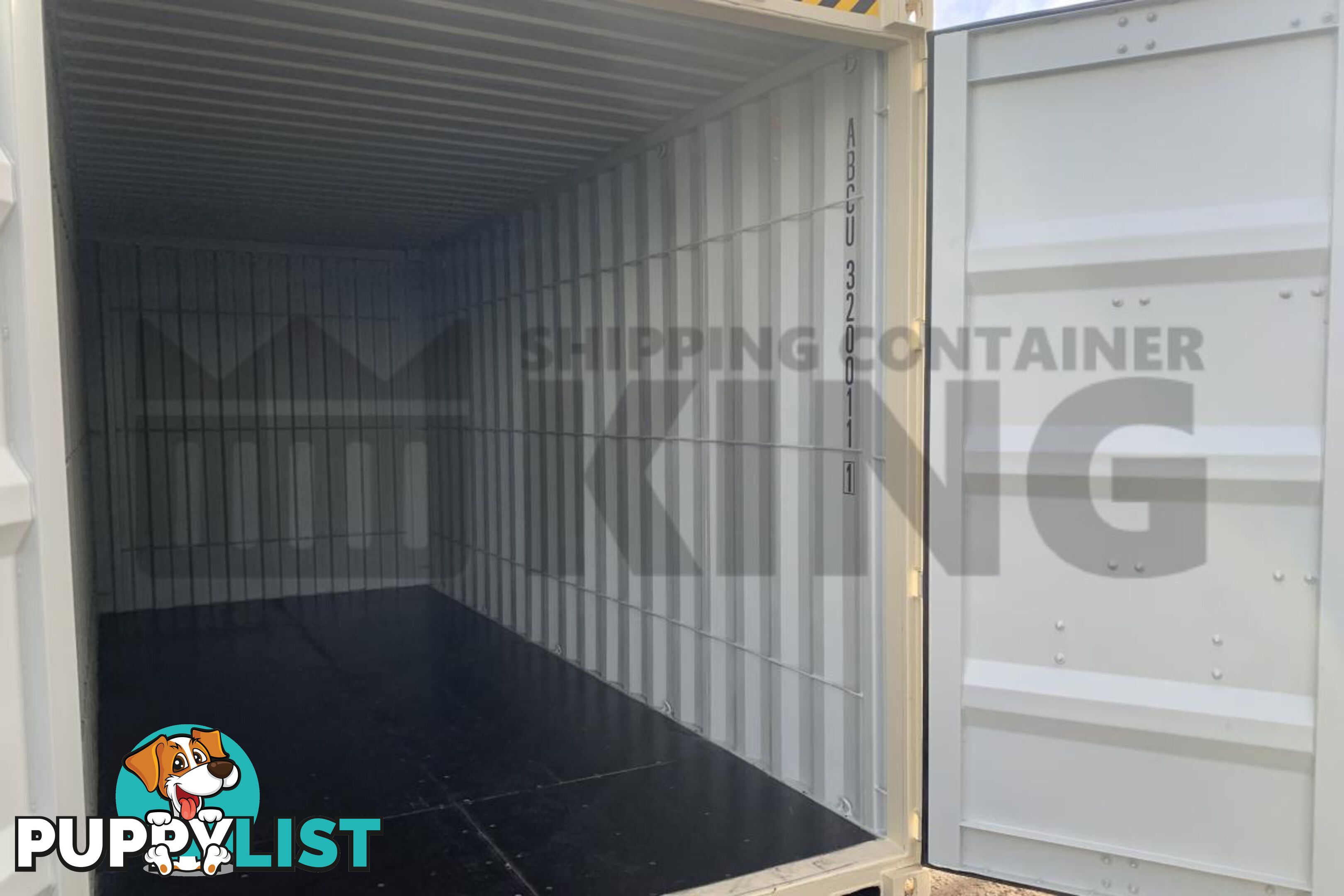 20' HIGH CUBE SHIPPING CONTAINER (WITH TIE RAILS)