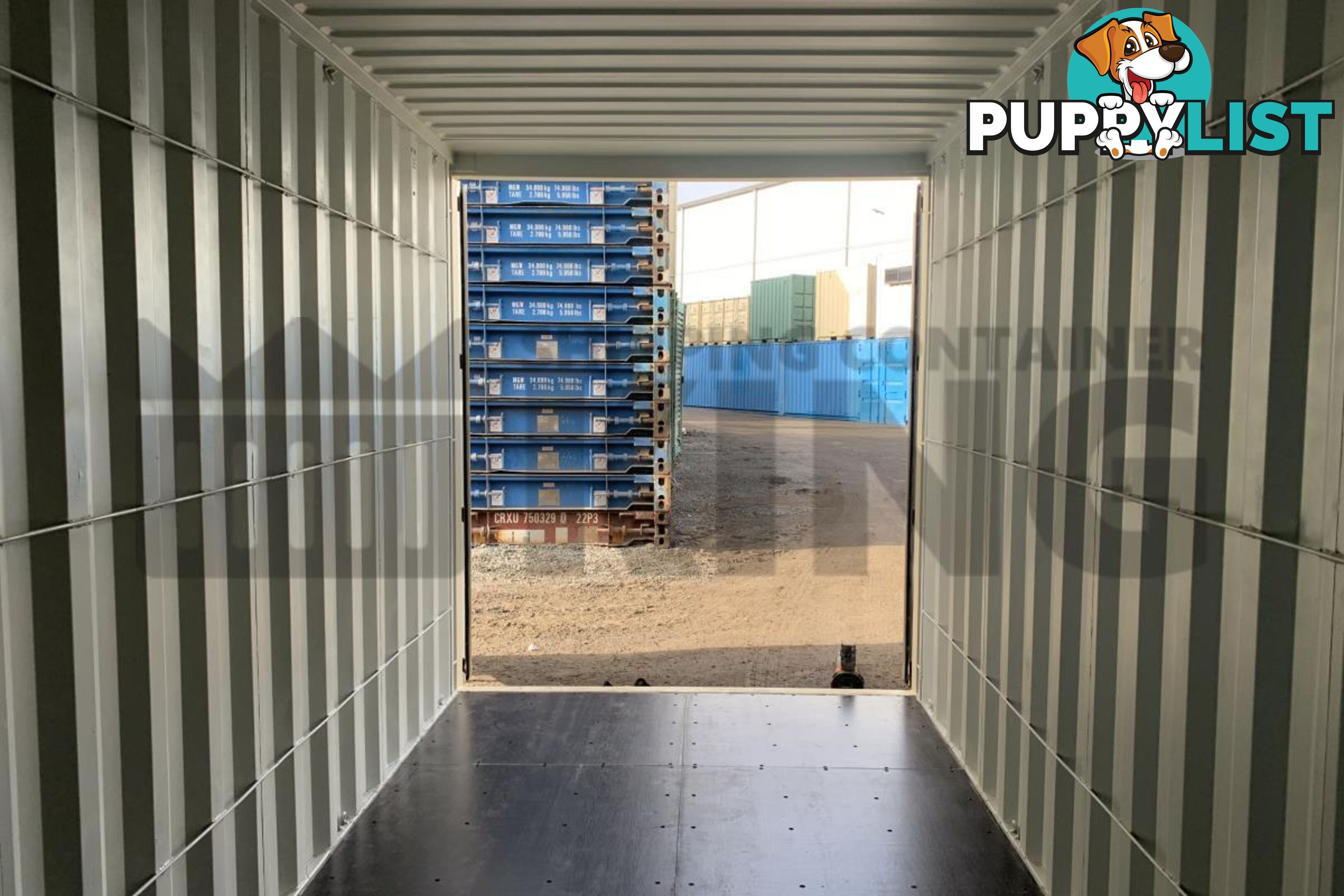 20' HIGH CUBE SHIPPING CONTAINER (WITH TIE RAILS)