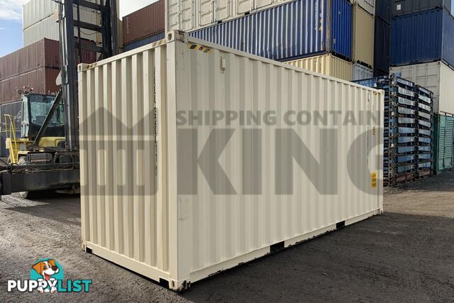 20' HIGH CUBE SHIPPING CONTAINER (WITH TIE RAILS)