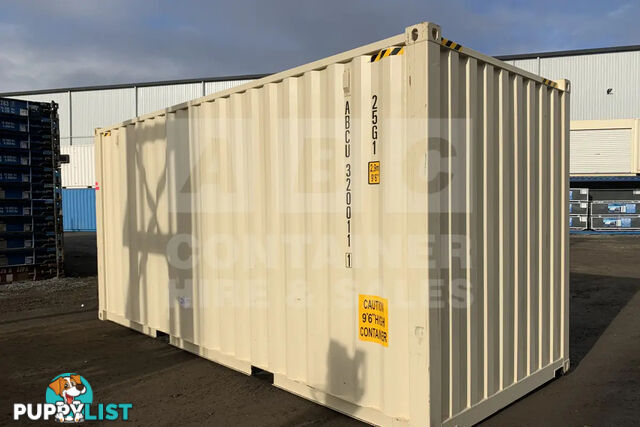 20' HIGH CUBE SHIPPING CONTAINER (WITH TIE RAILS)