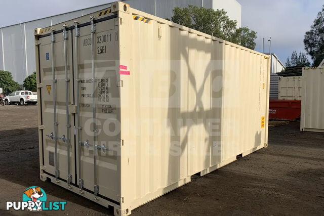 20' HIGH CUBE SHIPPING CONTAINER (WITH TIE RAILS)