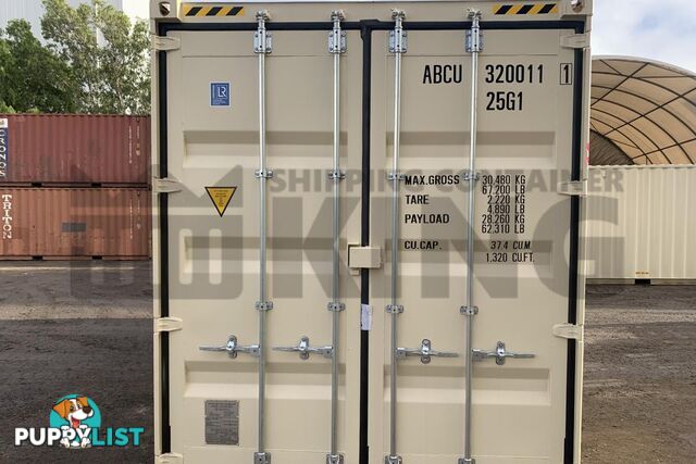 20' HIGH CUBE SHIPPING CONTAINER (WITH TIE RAILS)