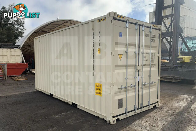 20' HIGH CUBE SHIPPING CONTAINER (WITH TIE RAILS)
