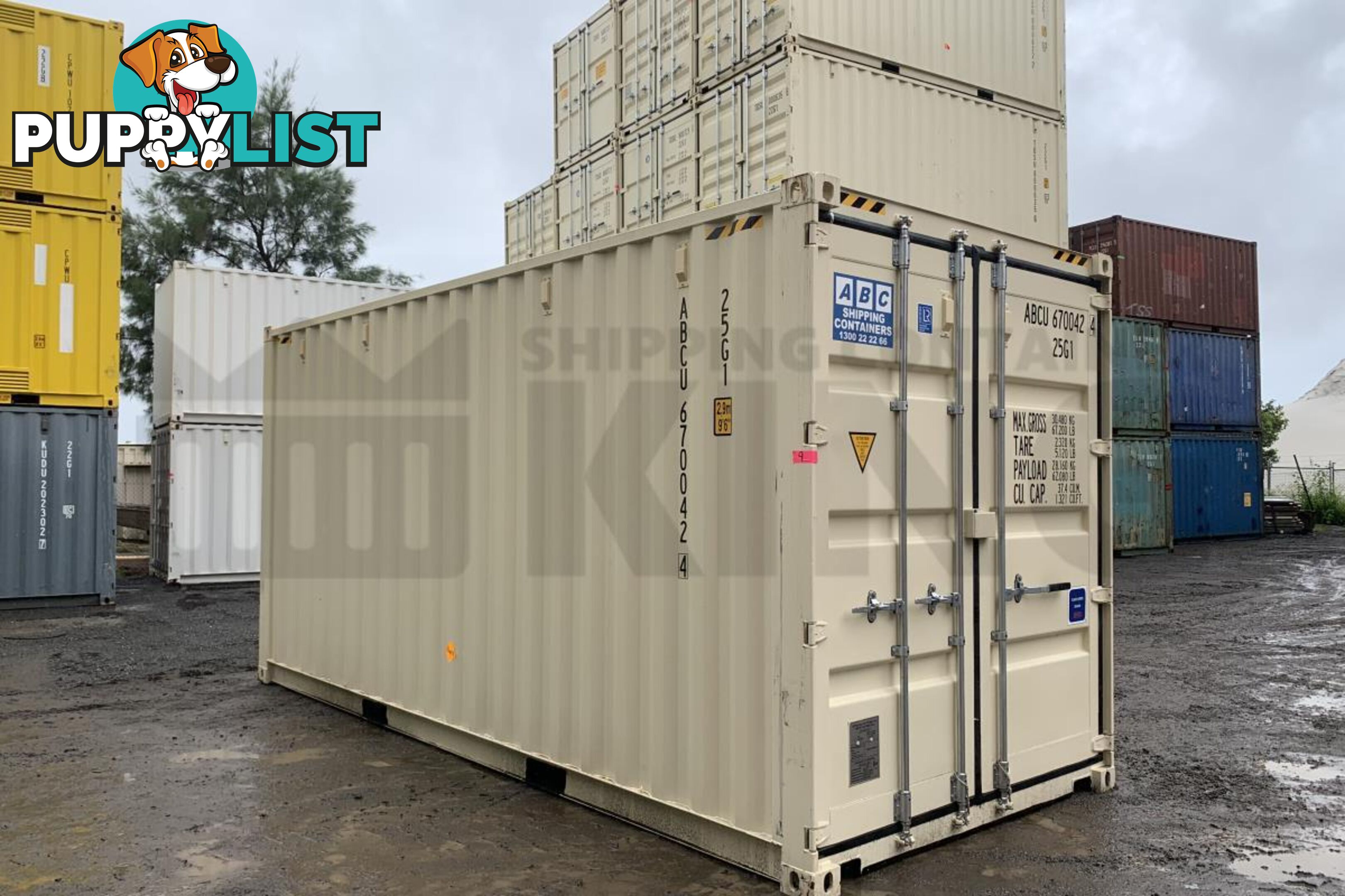 20' HIGH CUBE SHIPPING CONTAINER (STEEL FLOOR) - in Brisbane