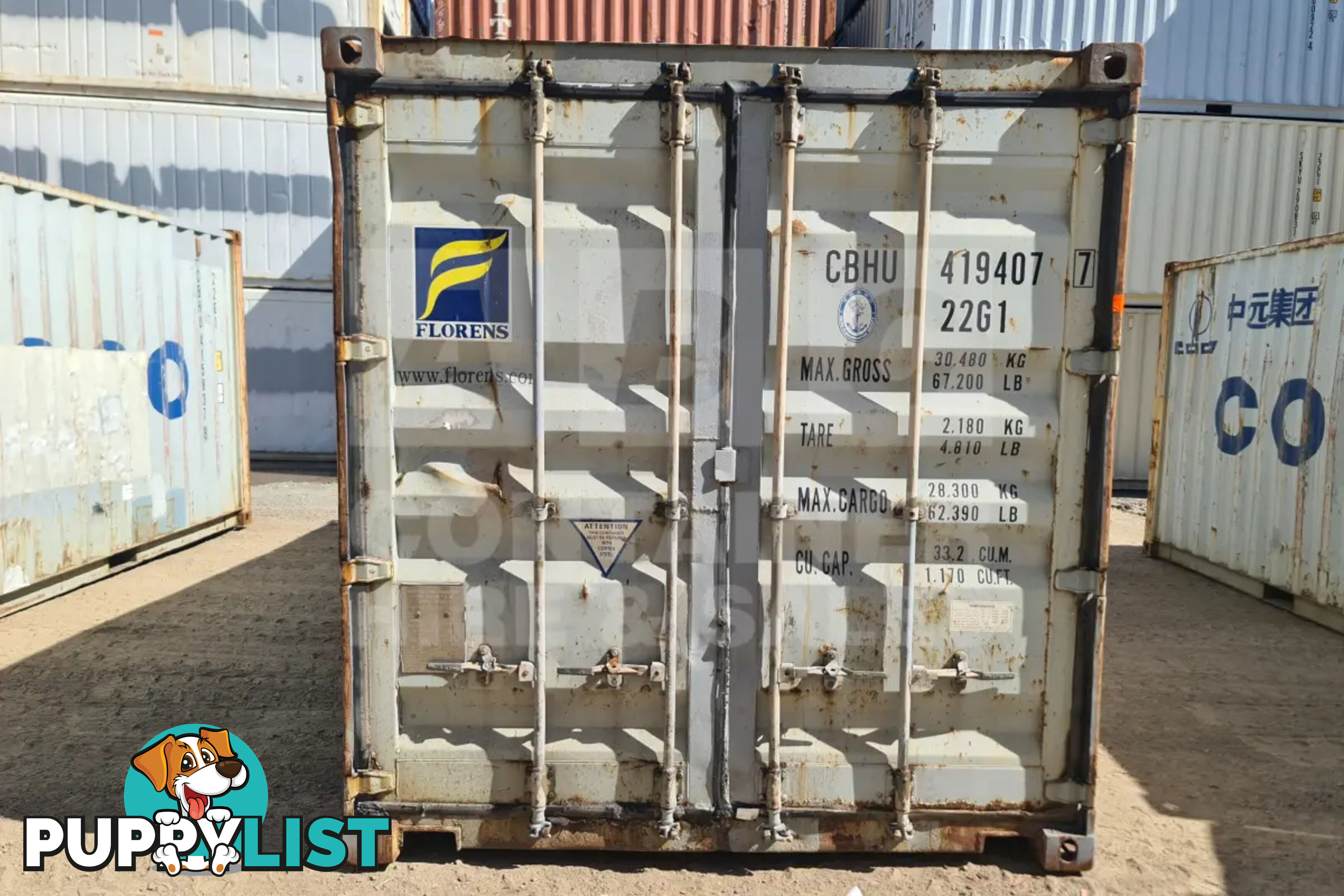 20' STANDARD HEIGHT SHIPPING CONTAINER