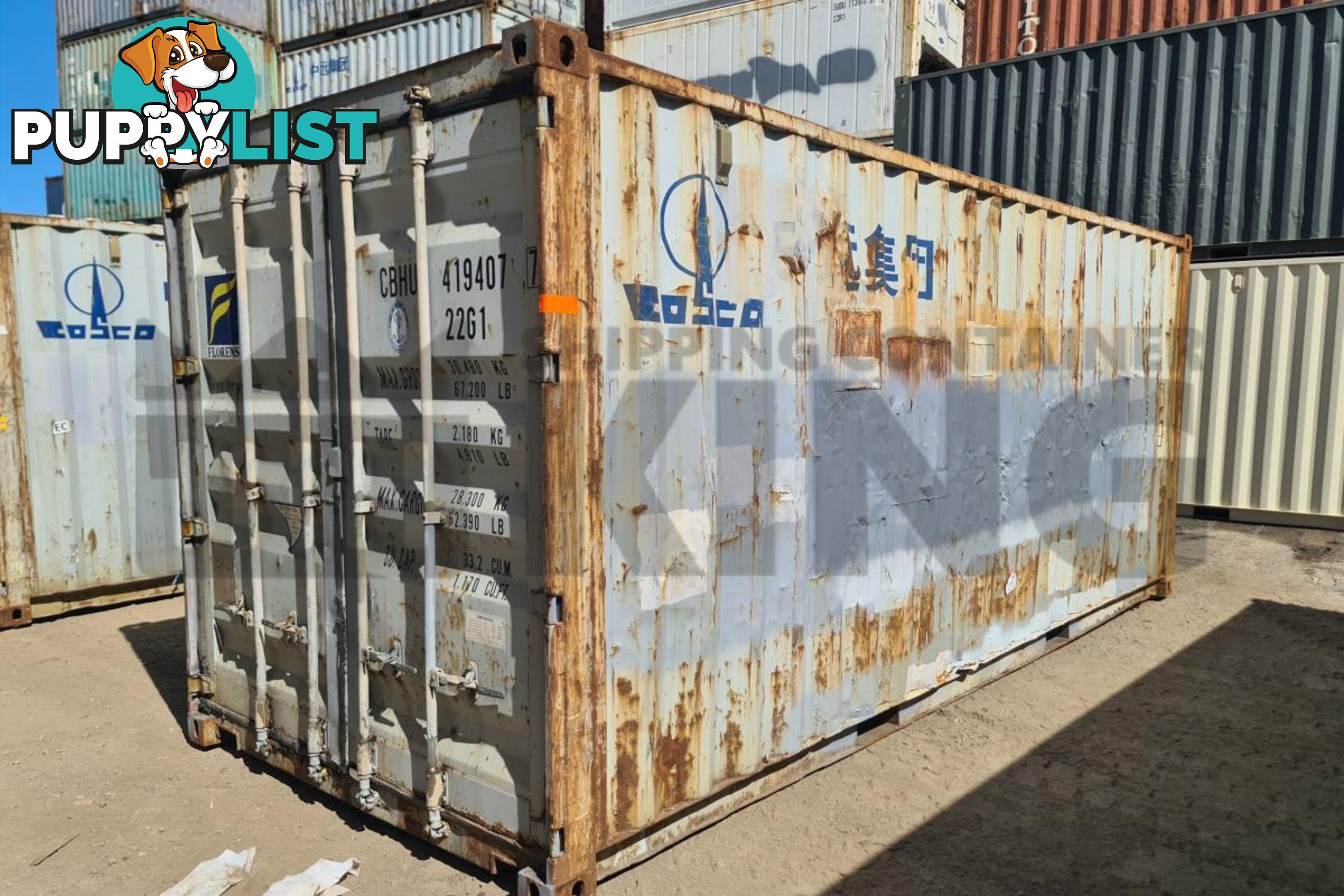 20' STANDARD HEIGHT SHIPPING CONTAINER
