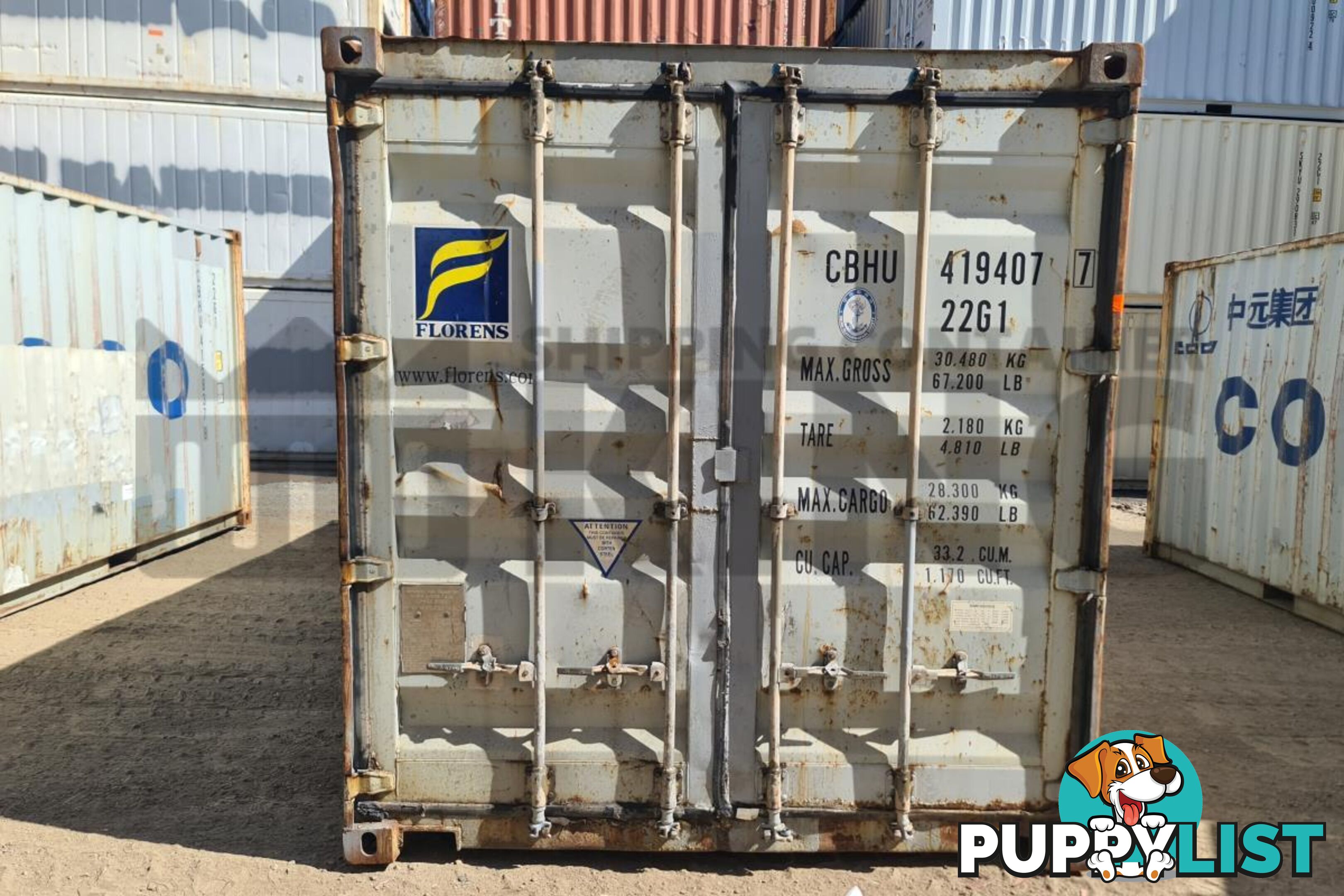 20' STANDARD HEIGHT SHIPPING CONTAINER