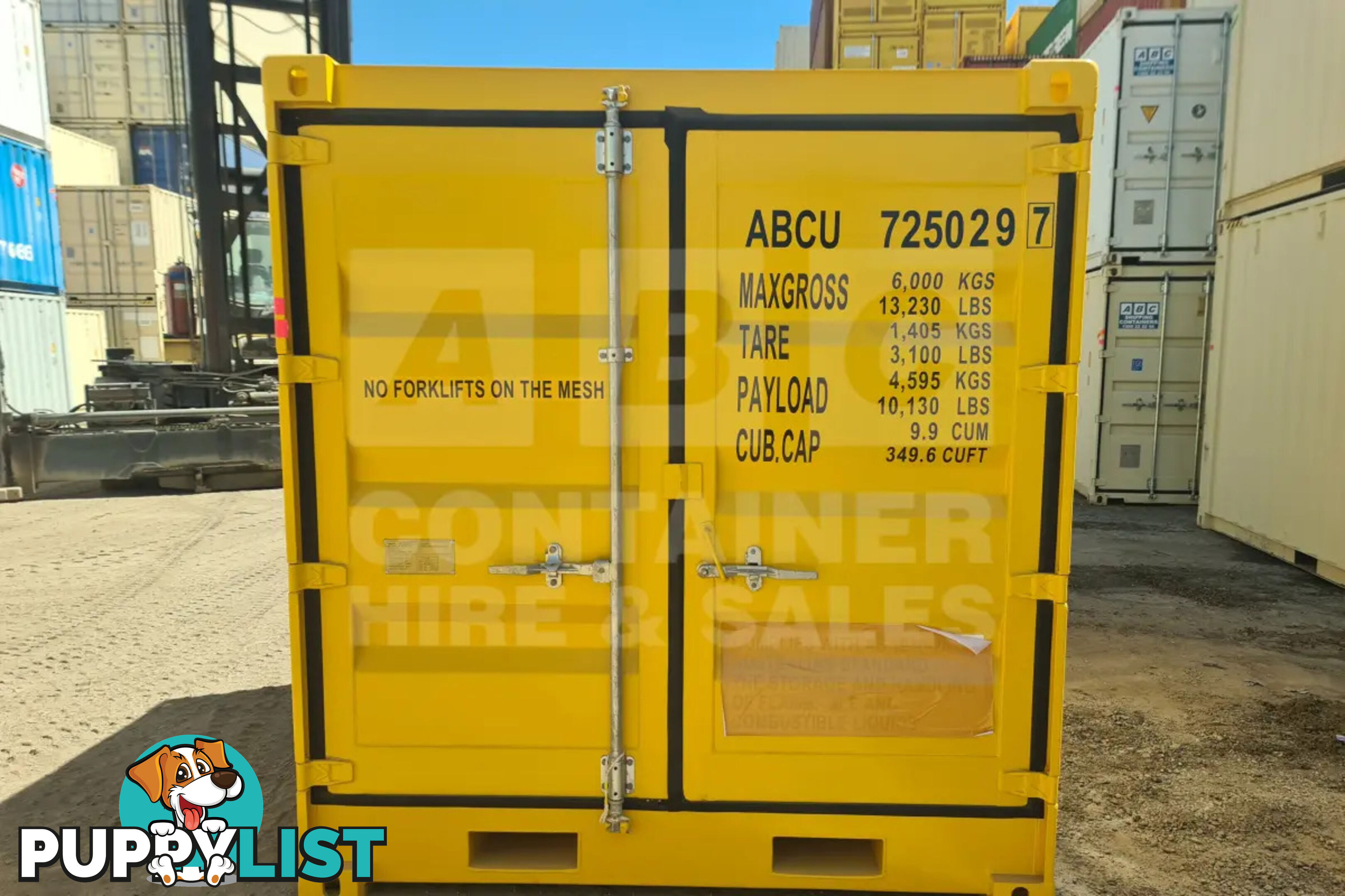 8' DANGEROUS GOODS SHIPPING CONTAINER (4 CORNER POST)