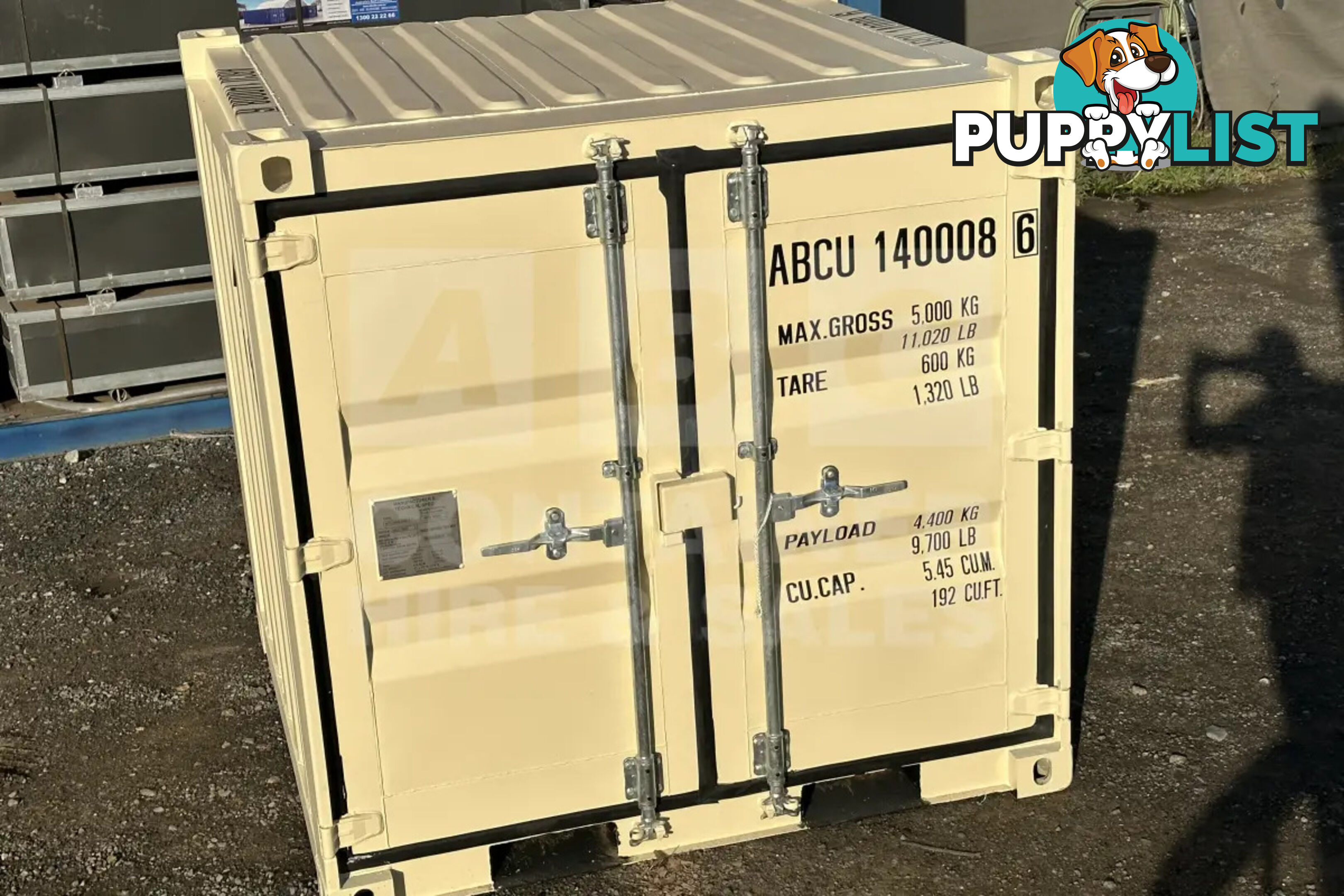 6' SHIPPING CONTAINER (FACTORY BUILT)