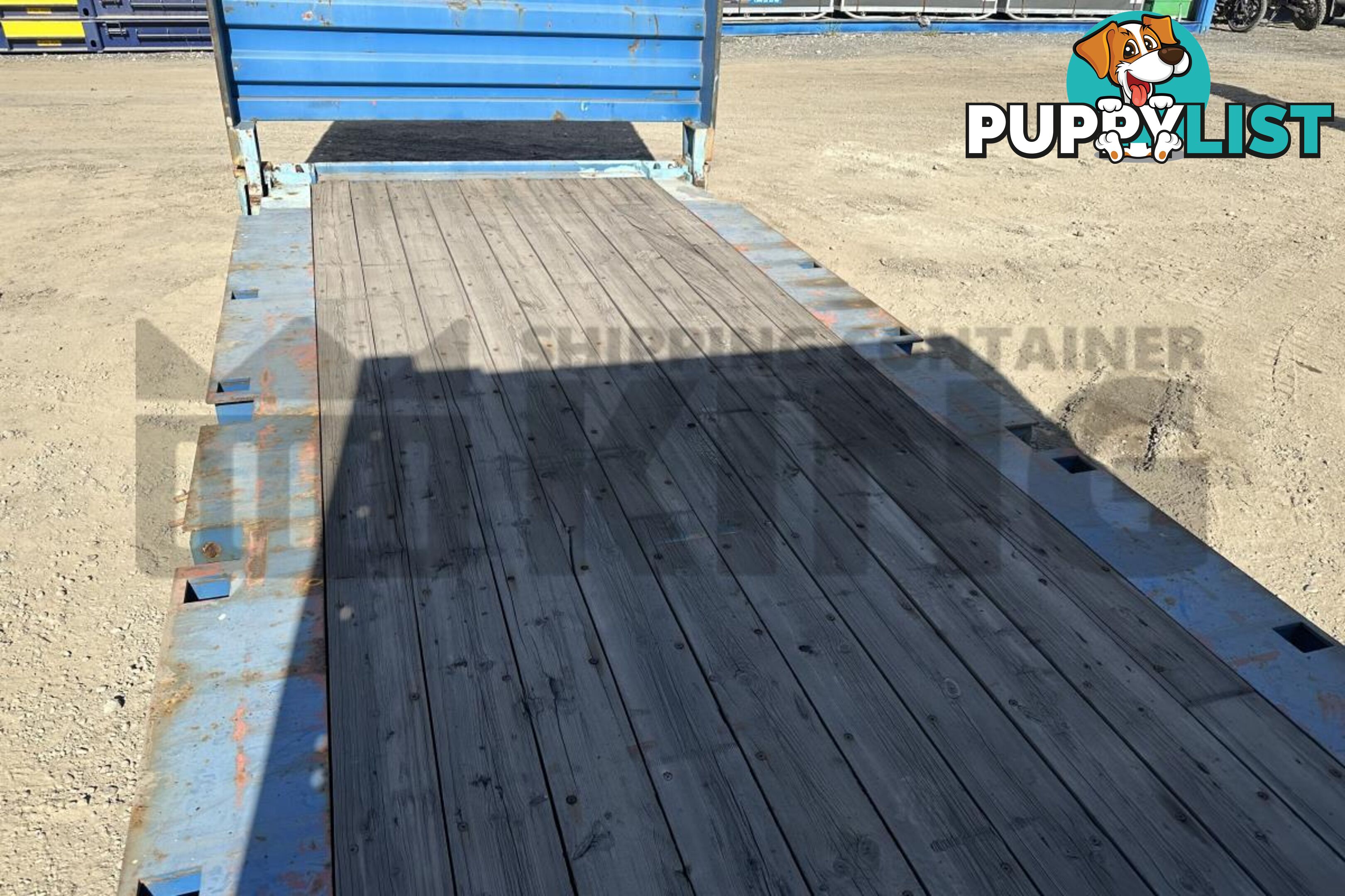 20' FLAT RACK SHIPPING CONTAINER (WITH COLLAPSIBLE ENDS)