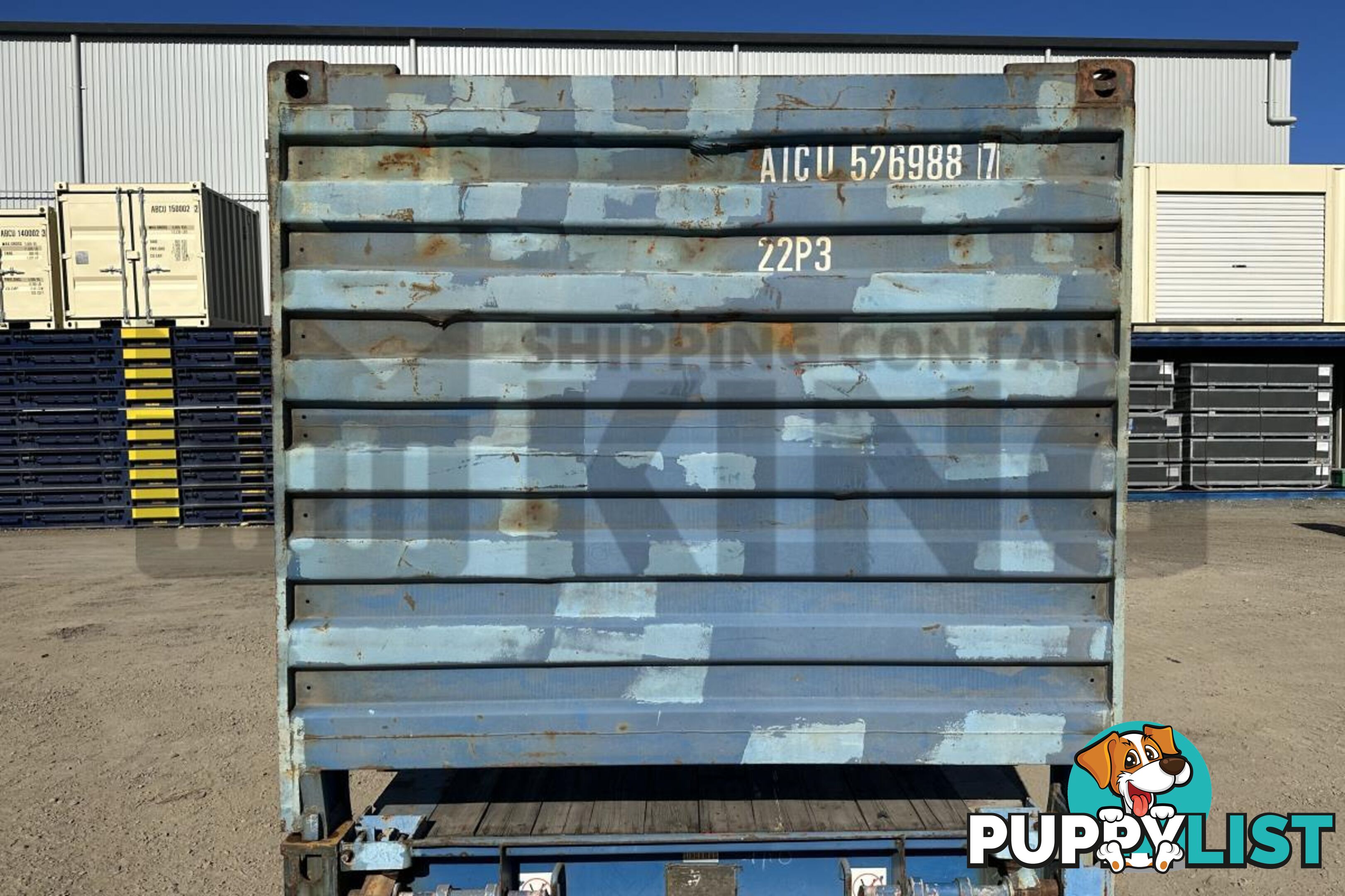 20' FLAT RACK SHIPPING CONTAINER (WITH COLLAPSIBLE ENDS)