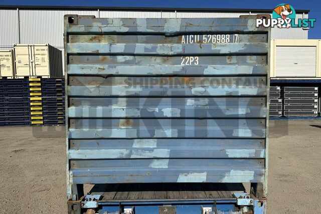 20' FLAT RACK SHIPPING CONTAINER (WITH COLLAPSIBLE ENDS)