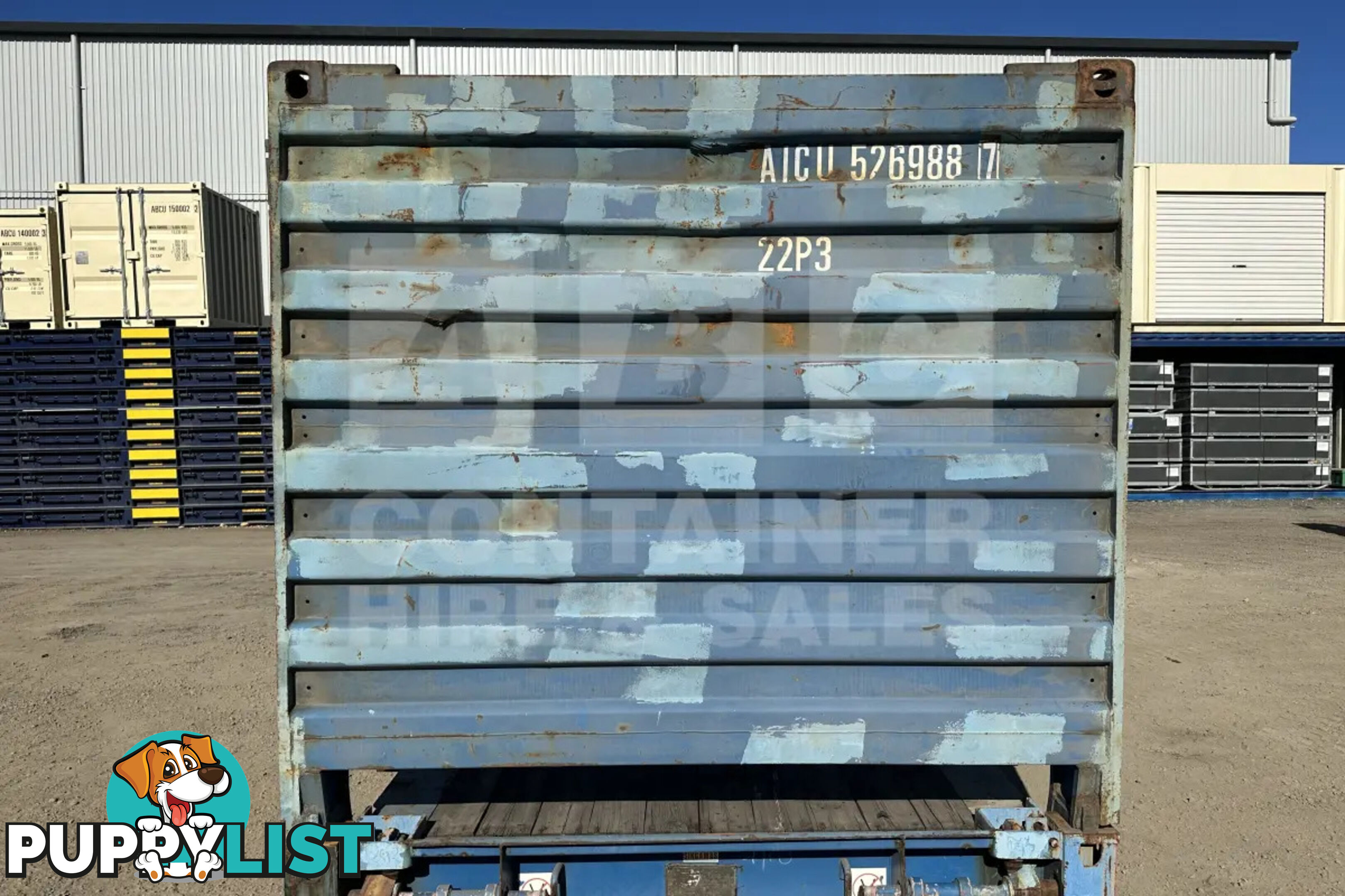 20' FLAT RACK SHIPPING CONTAINER (WITH COLLAPSIBLE ENDS)