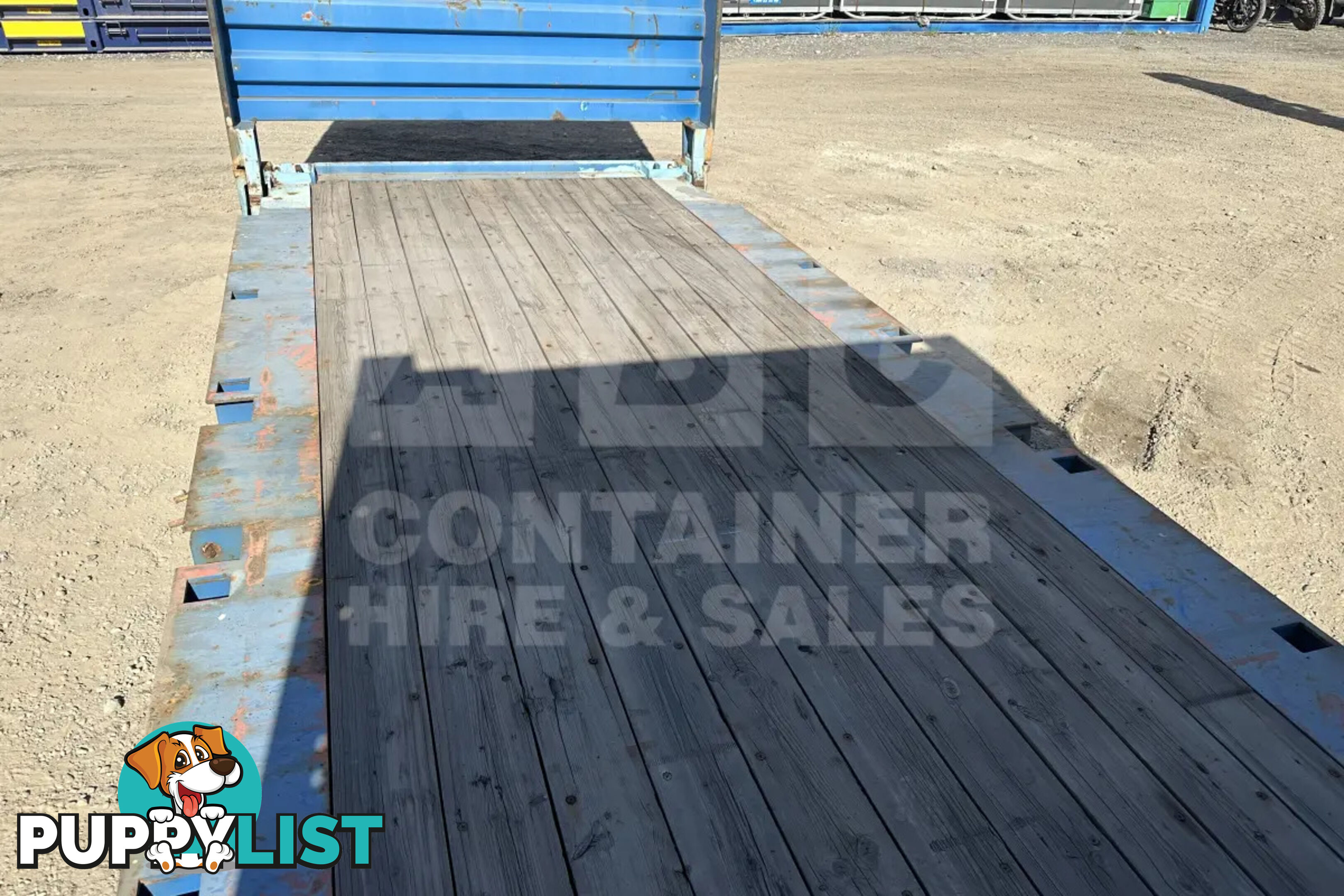 20' FLAT RACK SHIPPING CONTAINER (WITH COLLAPSIBLE ENDS)