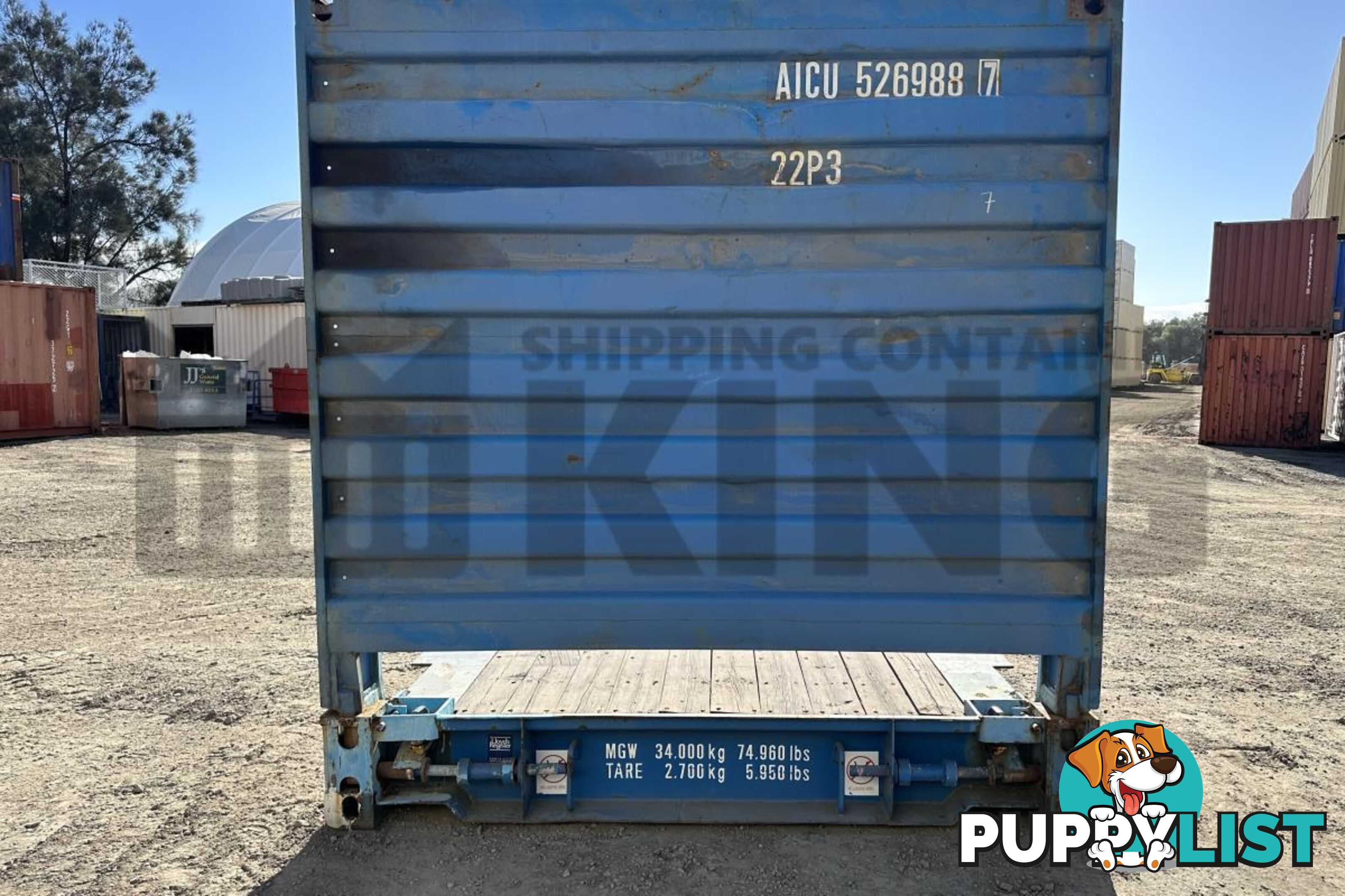 20' FLAT RACK SHIPPING CONTAINER (WITH COLLAPSIBLE ENDS)