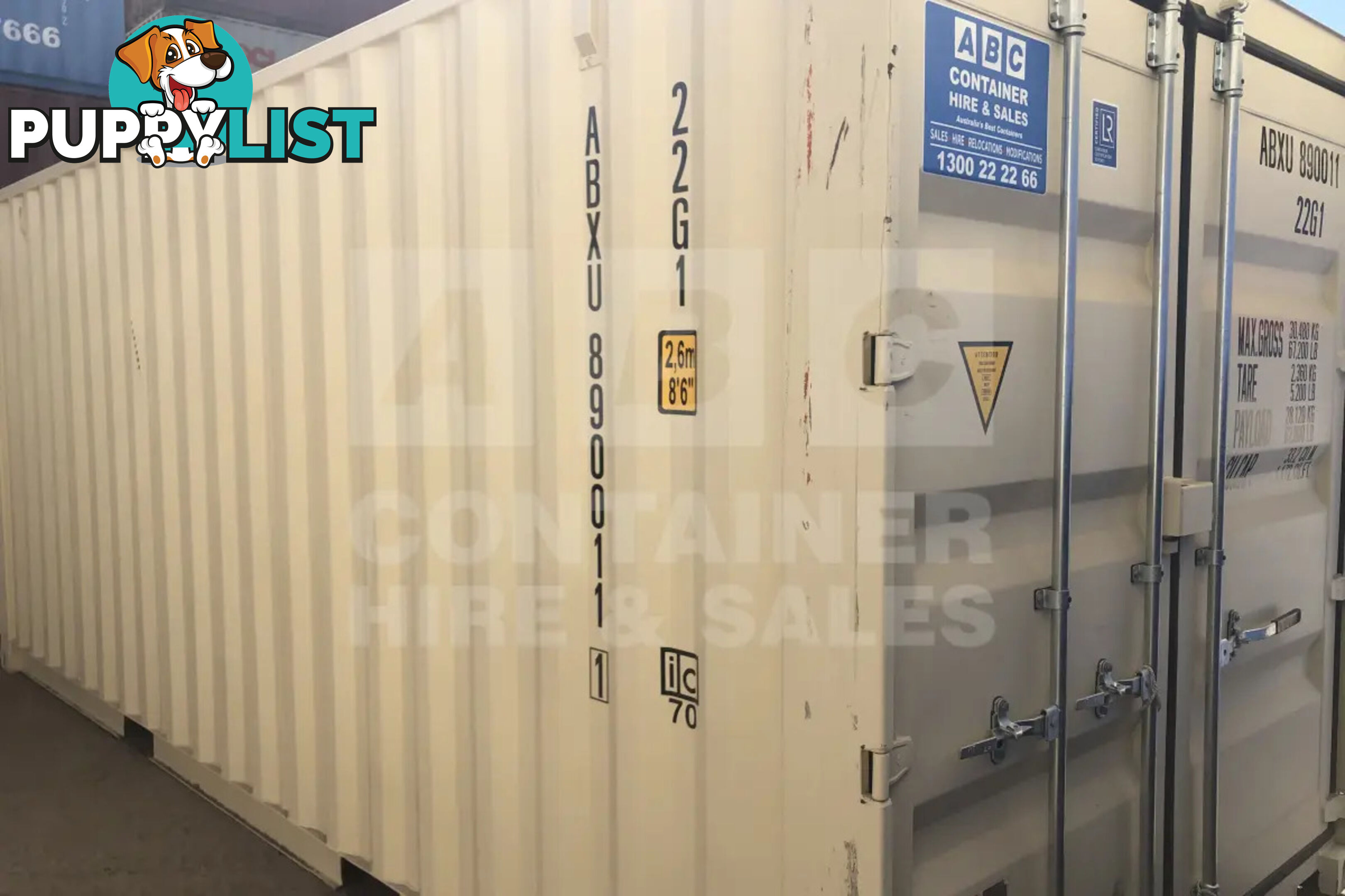 20' STANDARD HEIGHT SHIPPING CONTAINER (STEEL FLOOR)