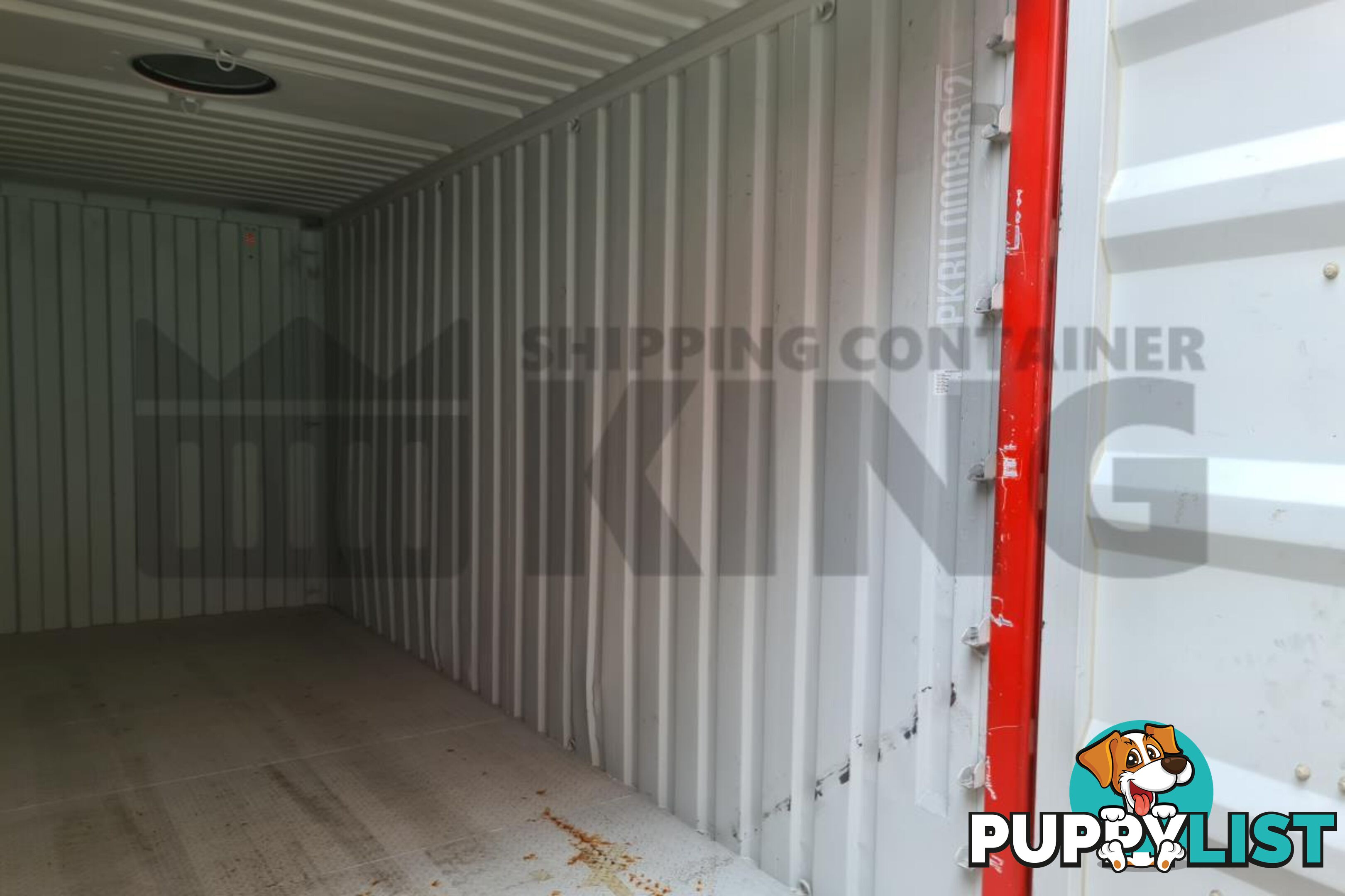 20' HIGH CUBE BULKER SHIPPING CONTAINER (STEEL FLOOR WITH ROOF HATCHES, 2 PALLETS WIDE)