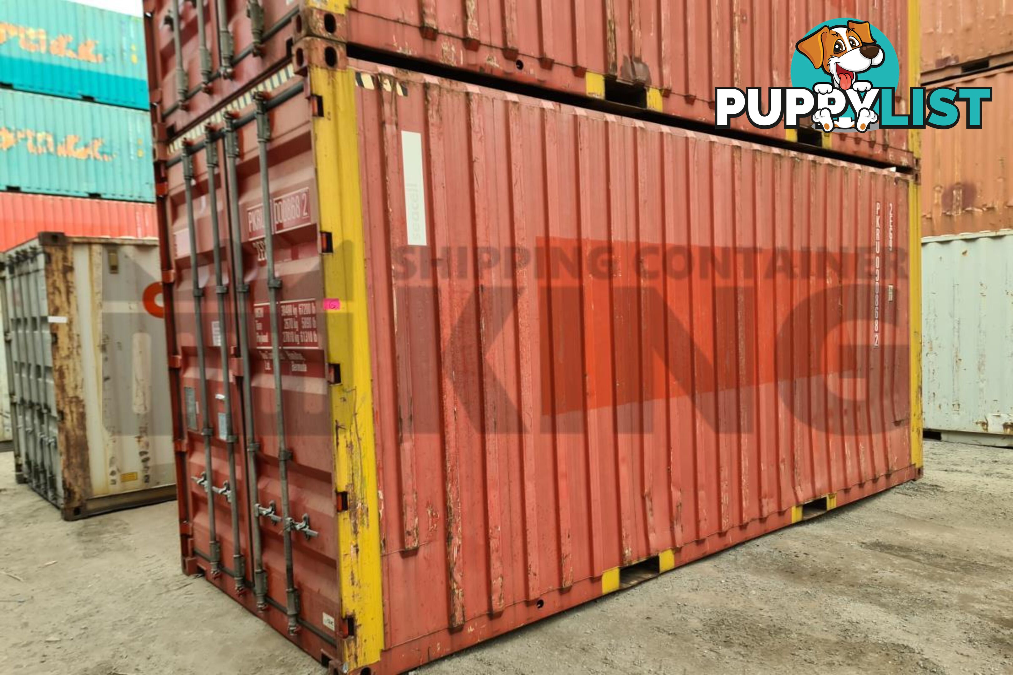 20' HIGH CUBE BULKER SHIPPING CONTAINER (STEEL FLOOR WITH ROOF HATCHES, 2 PALLETS WIDE)