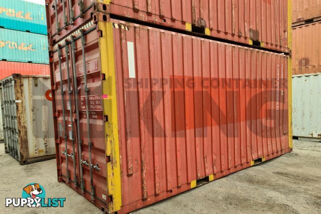 20' HIGH CUBE BULKER SHIPPING CONTAINER (STEEL FLOOR WITH ROOF HATCHES, 2 PALLETS WIDE)