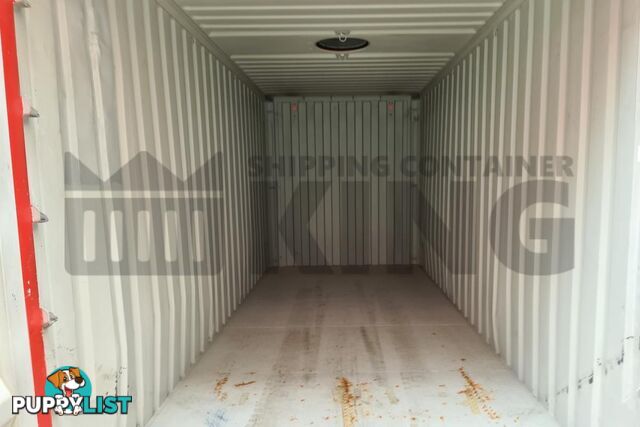 20' HIGH CUBE BULKER SHIPPING CONTAINER (STEEL FLOOR WITH ROOF HATCHES, 2 PALLETS WIDE)
