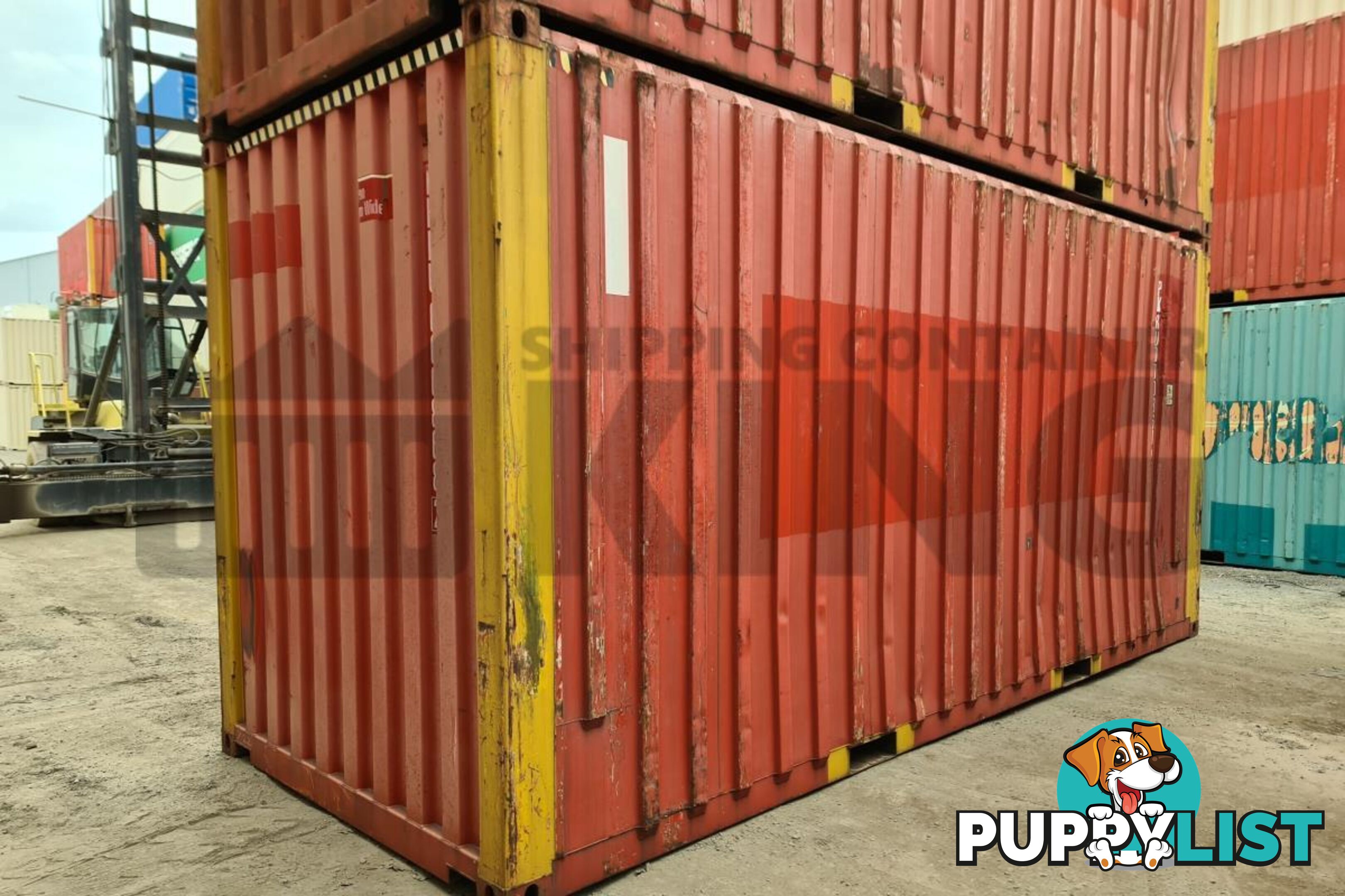 20' HIGH CUBE BULKER SHIPPING CONTAINER (STEEL FLOOR WITH ROOF HATCHES, 2 PALLETS WIDE)
