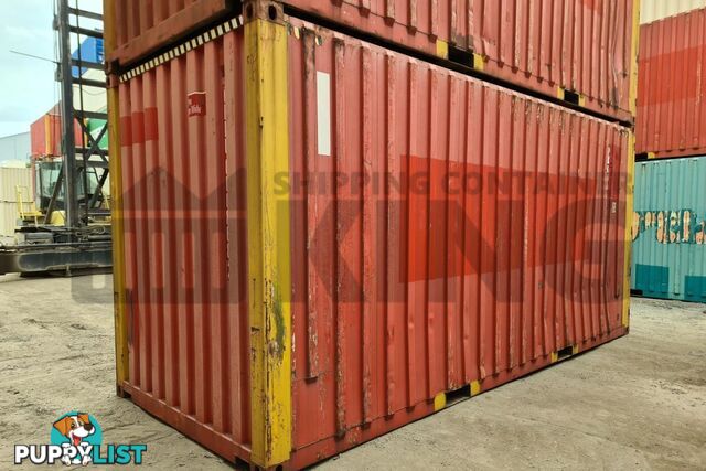 20' HIGH CUBE BULKER SHIPPING CONTAINER (STEEL FLOOR WITH ROOF HATCHES, 2 PALLETS WIDE)