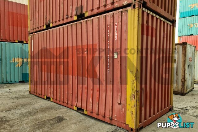 20' HIGH CUBE BULKER SHIPPING CONTAINER (STEEL FLOOR WITH ROOF HATCHES, 2 PALLETS WIDE)