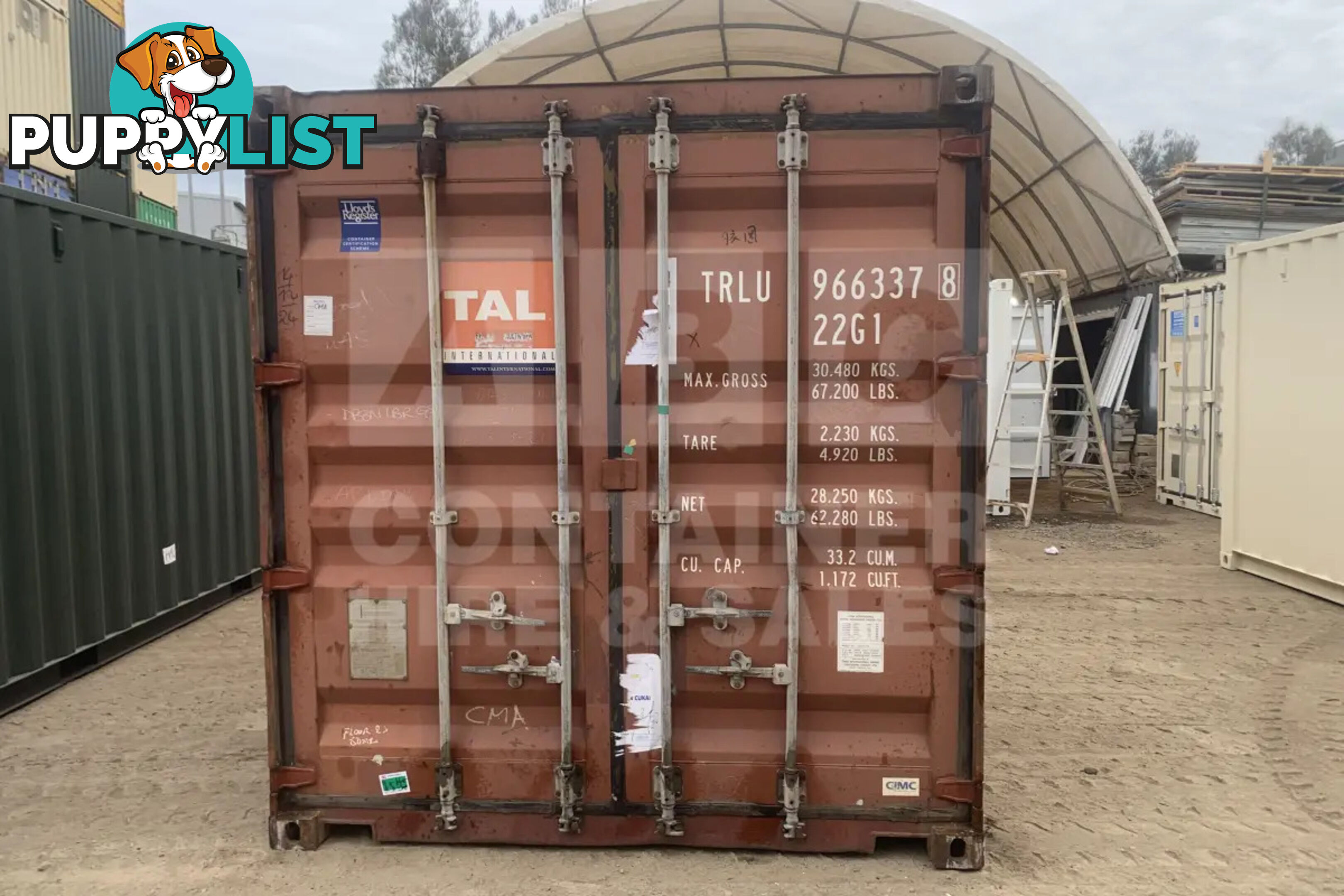 20' STANDARD HEIGHT SHIPPING CONTAINER - in Toowoomba