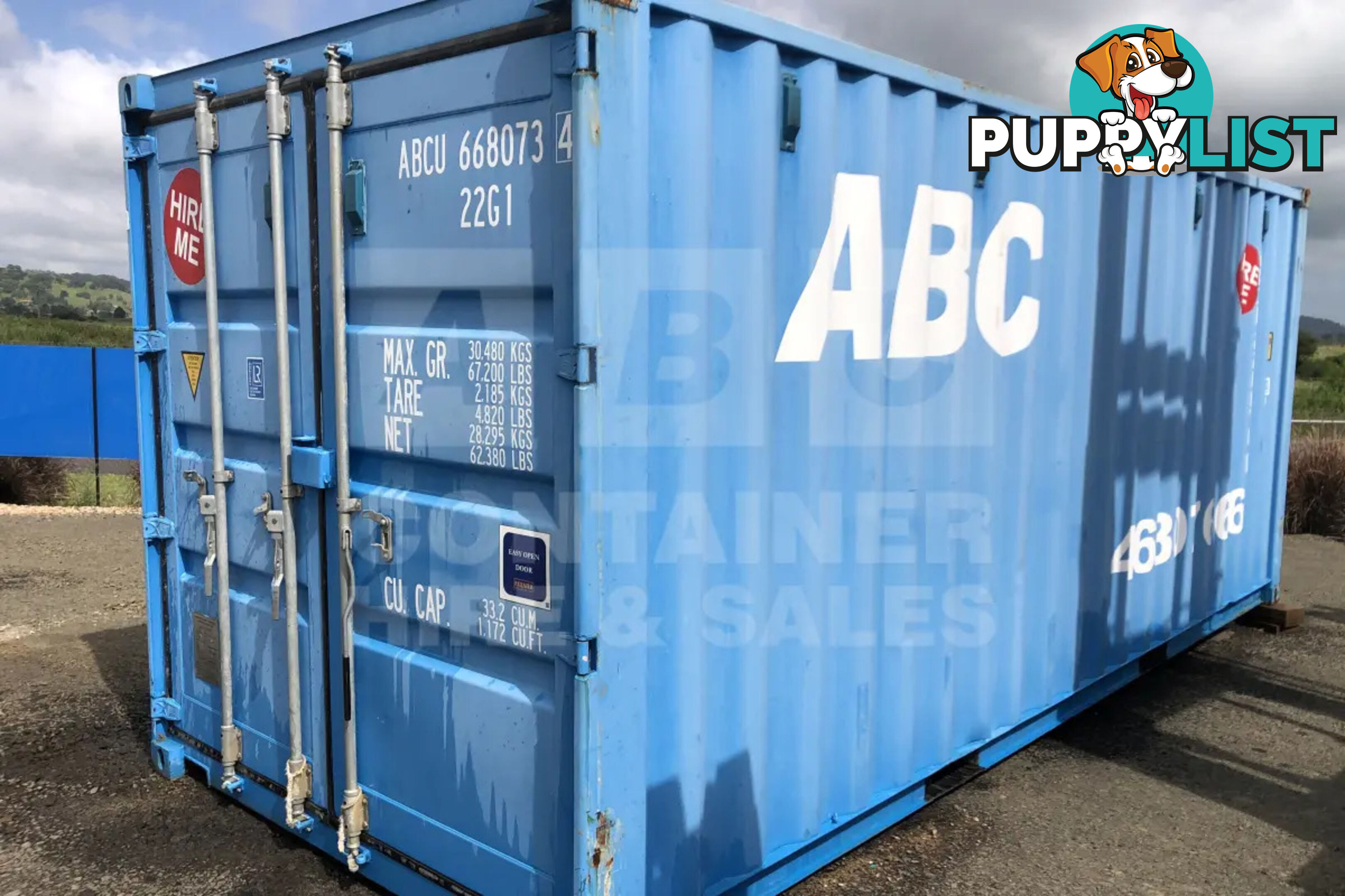 20' STANDARD HEIGHT SHIPPING CONTAINER