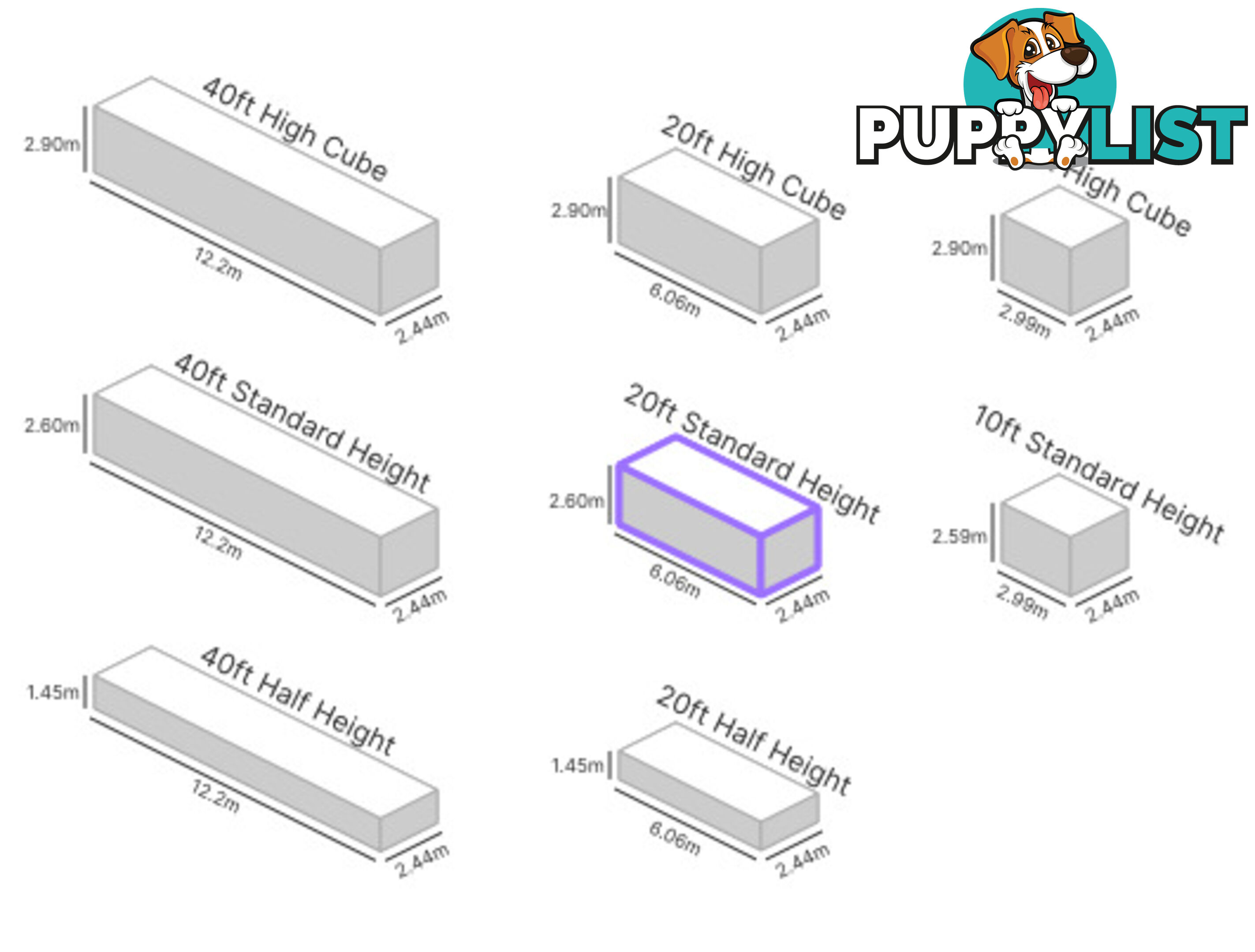 20' STANDARD HEIGHT SHIPPING CONTAINER