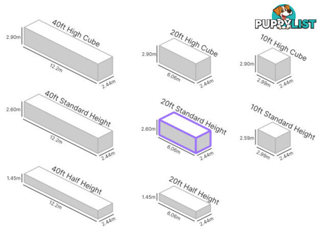 20' STANDARD HEIGHT SHIPPING CONTAINER