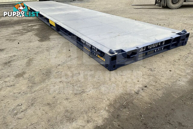 40' PLATFORM 316MM BASE DEPTH SHIPPING CONTAINER (BUILT IN TWIST LOCK)