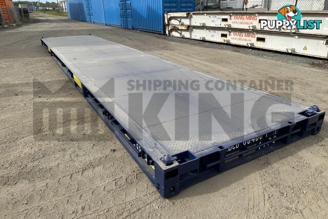 40' PLATFORM 316MM BASE DEPTH SHIPPING CONTAINER (BUILT IN TWIST LOCK) - in Brisbane