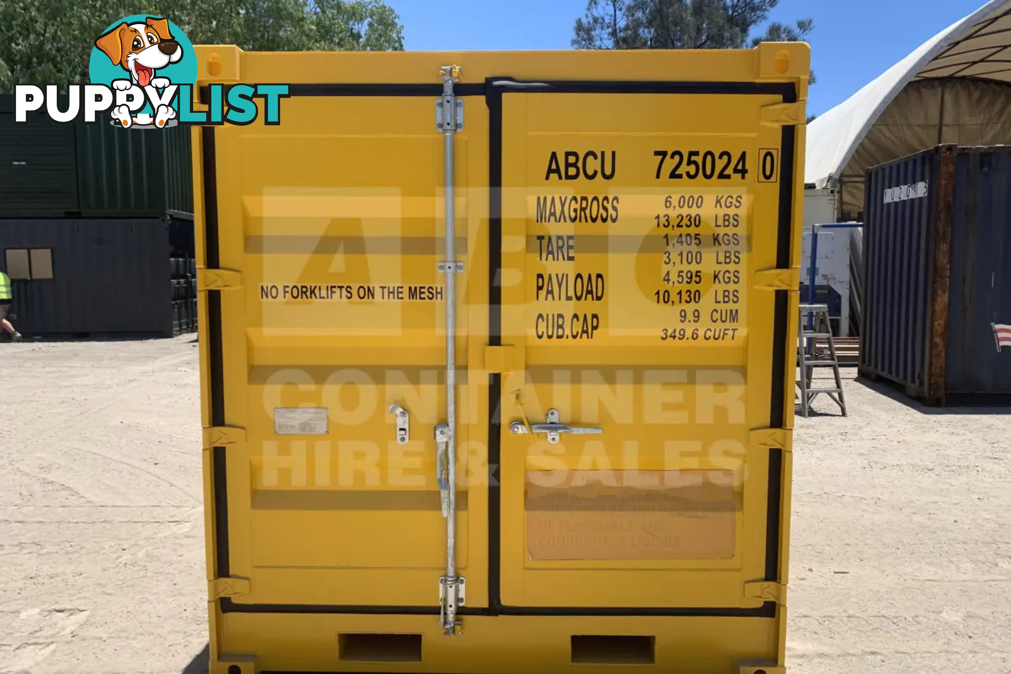 8' DANGEROUS GOODS SHIPPING CONTAINER (4 CORNER POST)