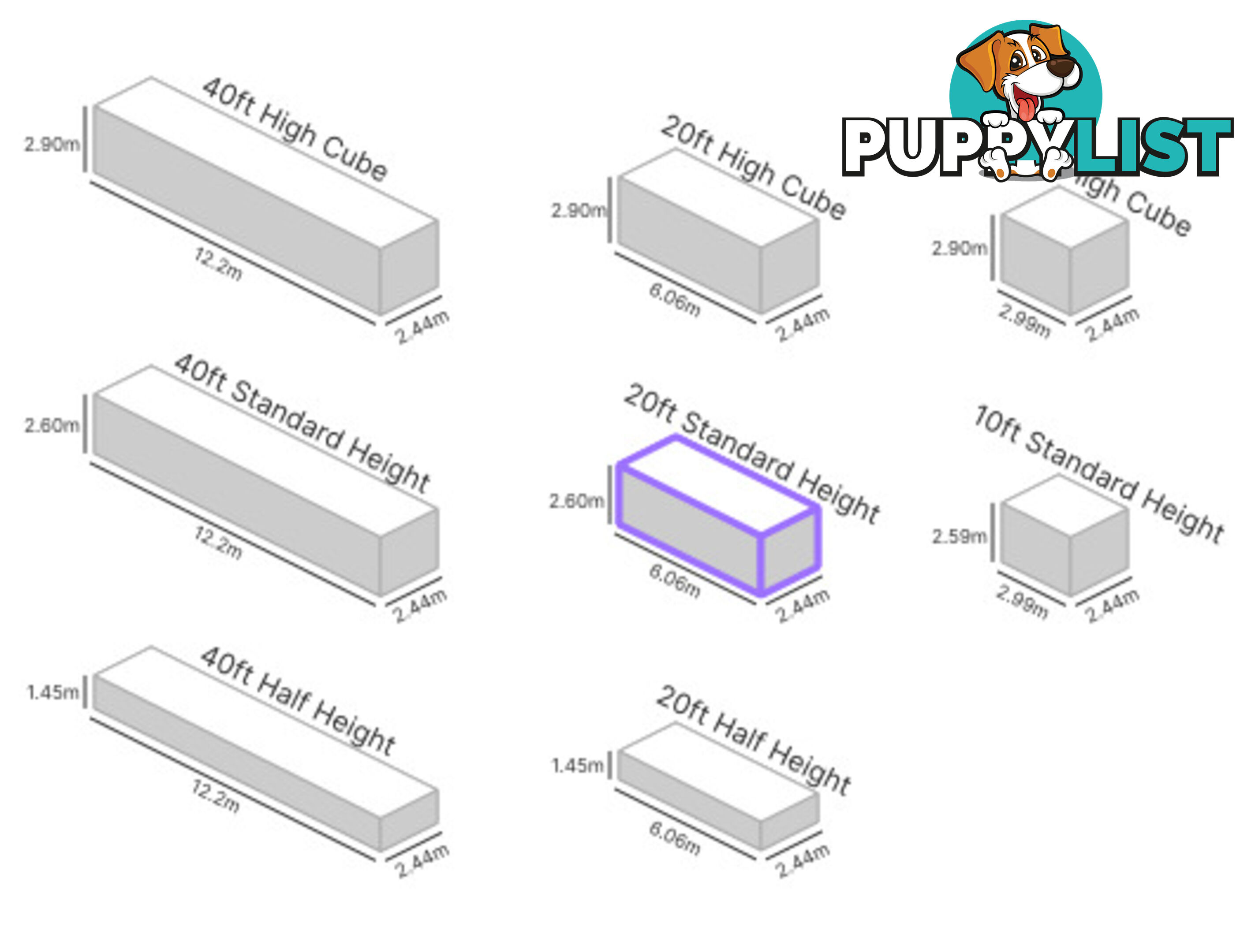 20' STANDARD HEIGHT OPEN TOP (TARP AND BOWS - STEEL FLOOR)