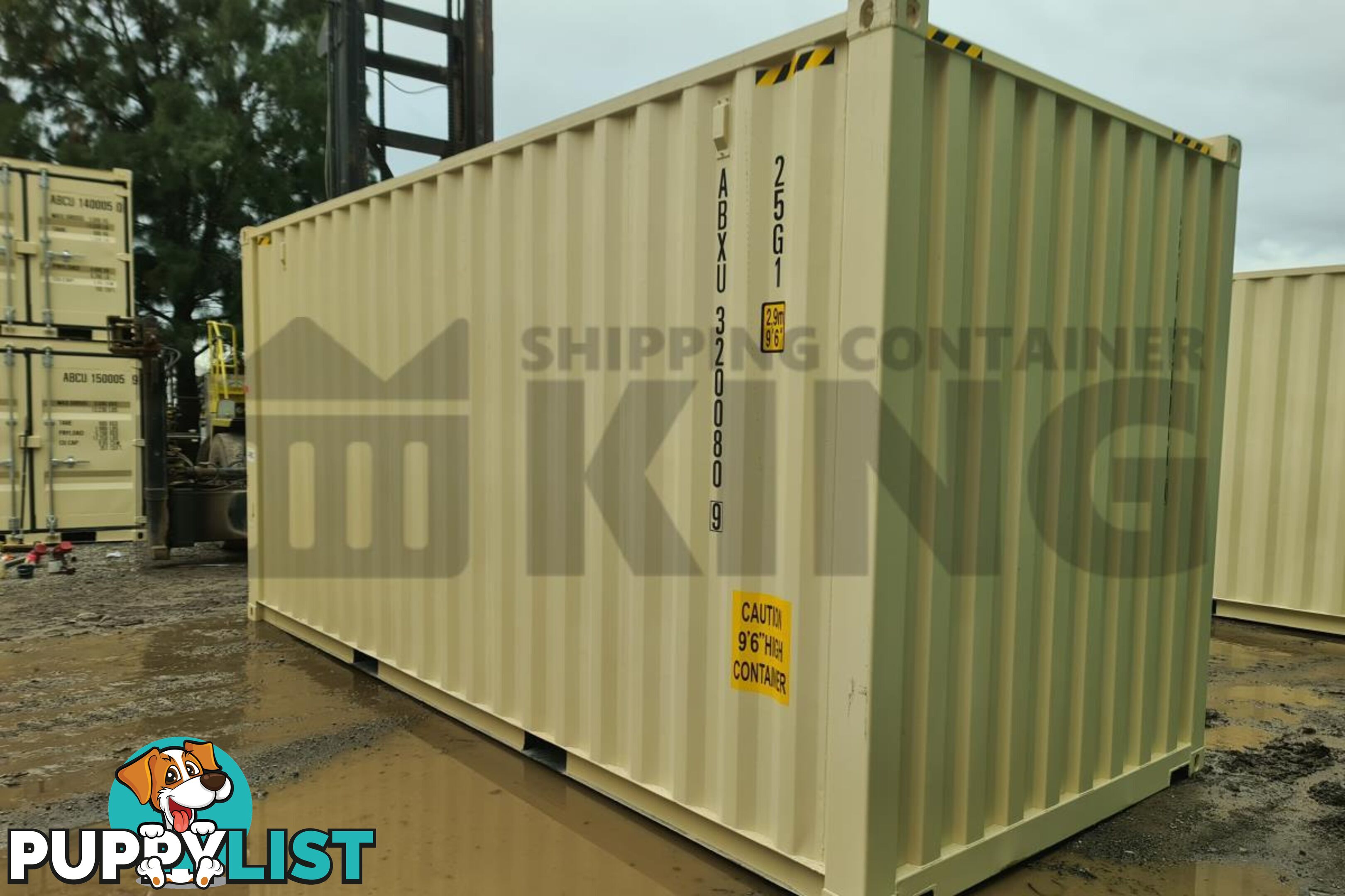 20' HIGH CUBE SHIPPING CONTAINER (WITH TIE RAILS)