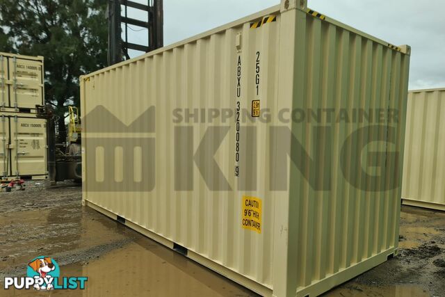 20' HIGH CUBE SHIPPING CONTAINER (WITH TIE RAILS)