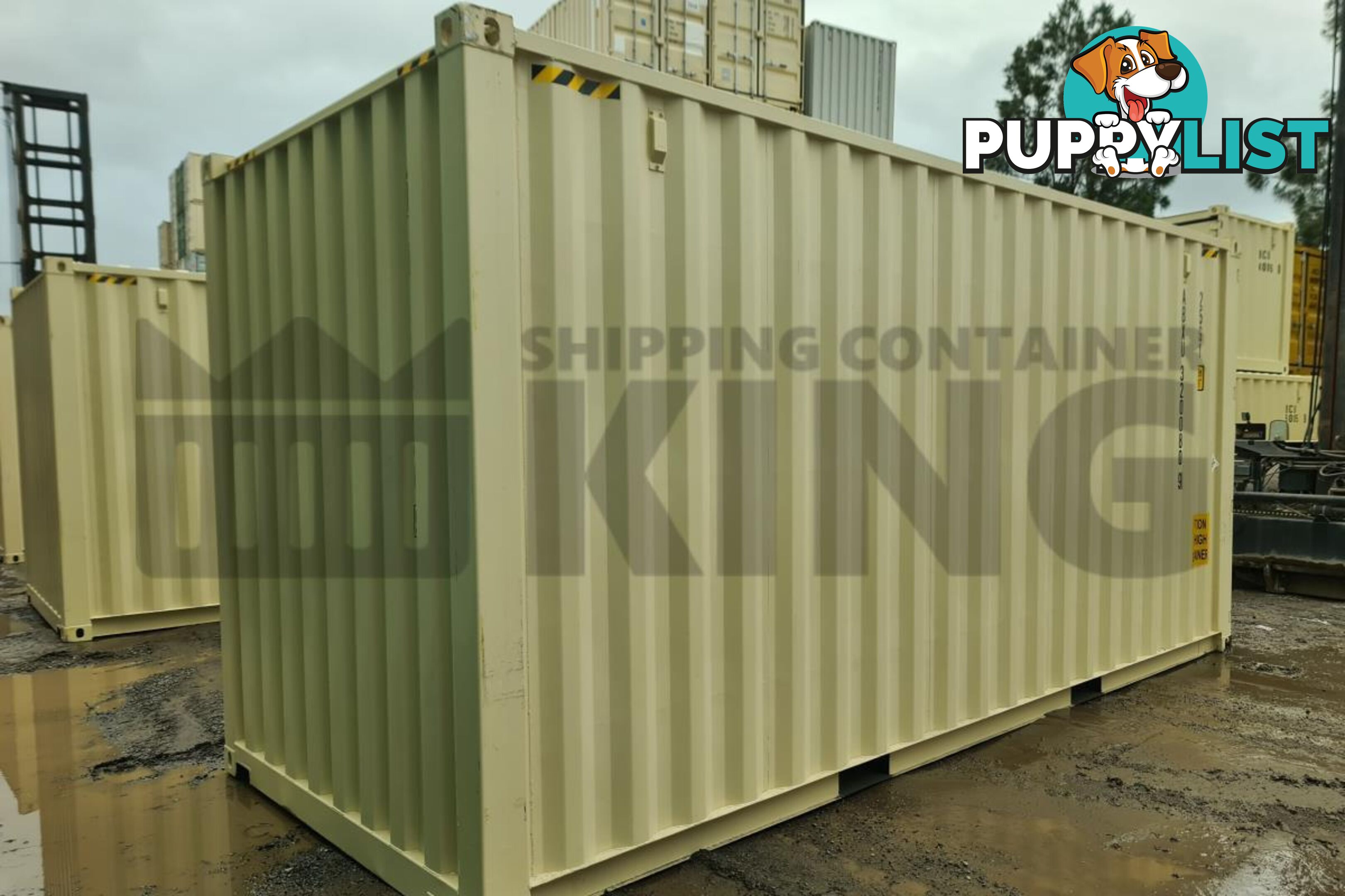 20' HIGH CUBE SHIPPING CONTAINER (WITH TIE RAILS)