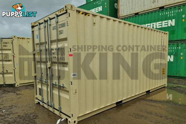 20' HIGH CUBE SHIPPING CONTAINER (WITH TIE RAILS)