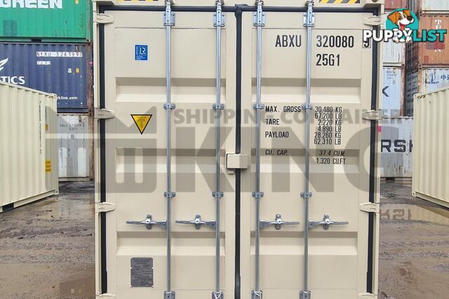 20' HIGH CUBE SHIPPING CONTAINER (WITH TIE RAILS)