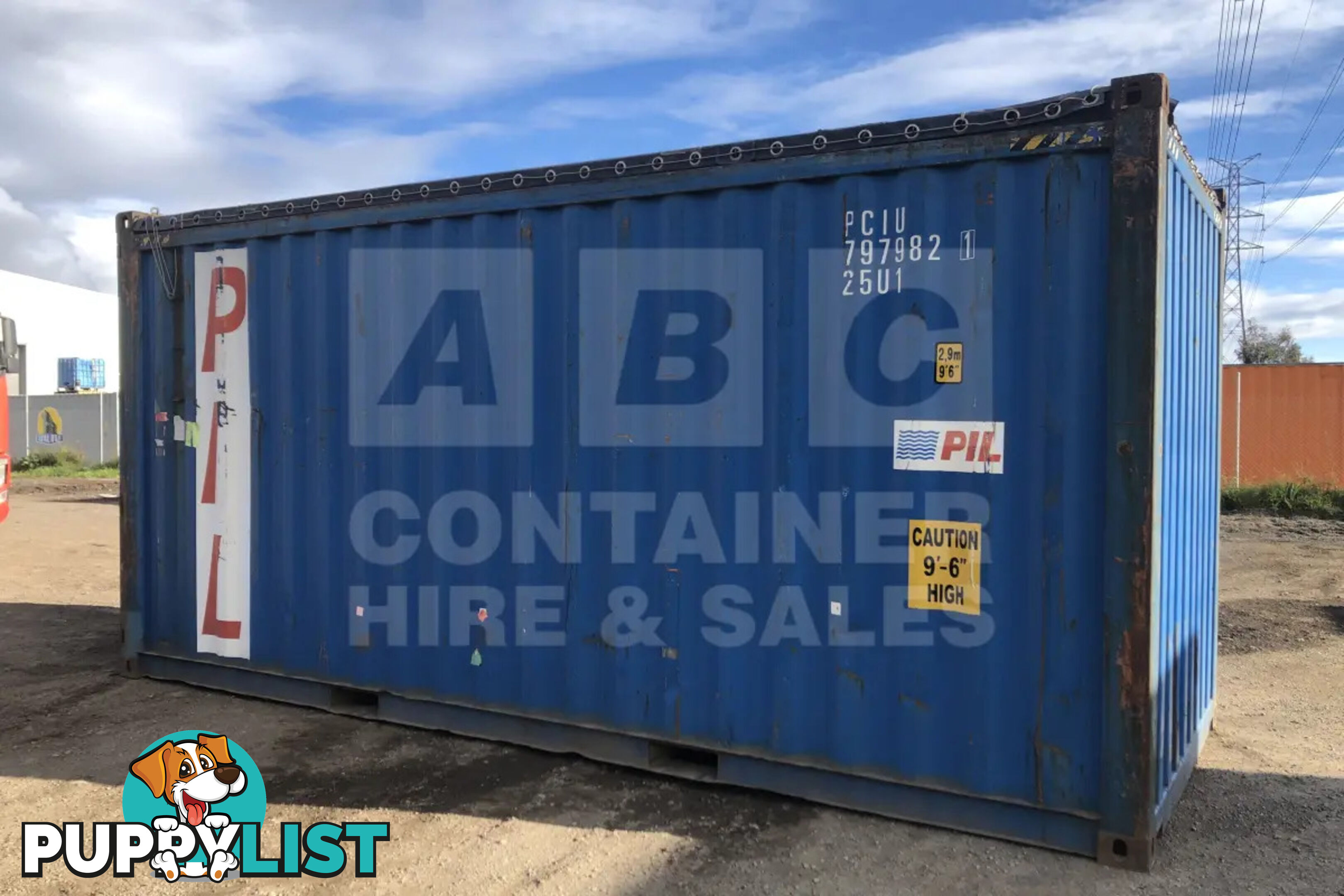 20' HIGH CUBE OPEN TOP SHIPPING CONTAINER (TARP AND BOWS)
